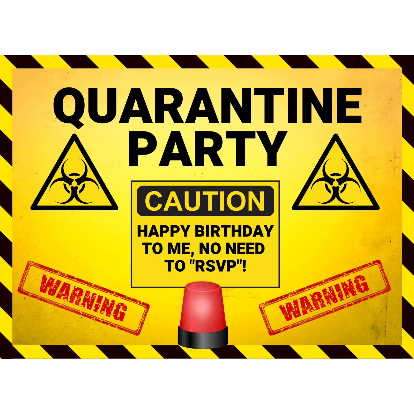 Quarantine Party Fabric Backdrop 