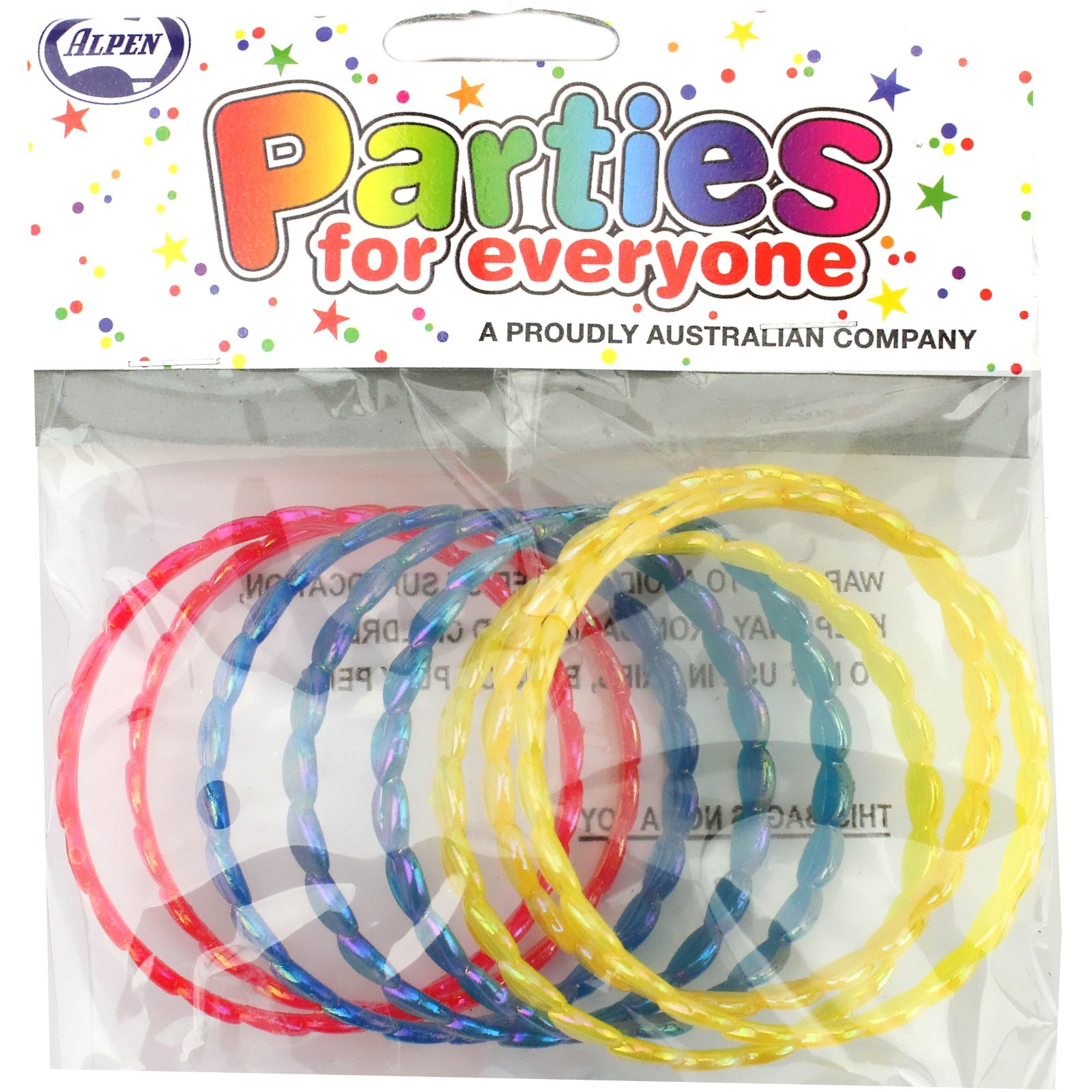 Plastic Heart Bracelets (Pack of 8)