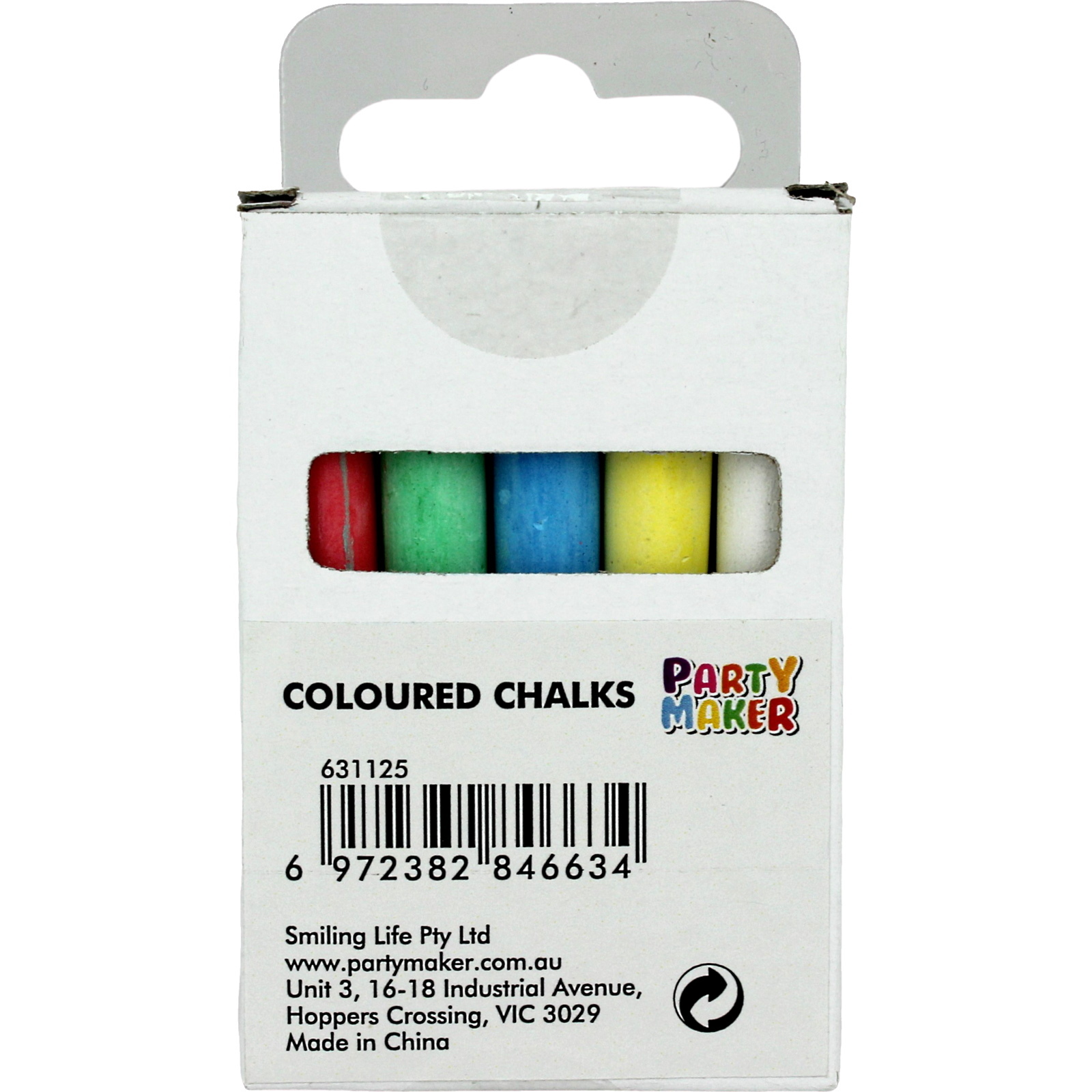 Coloured Chalks (Pack of 5)