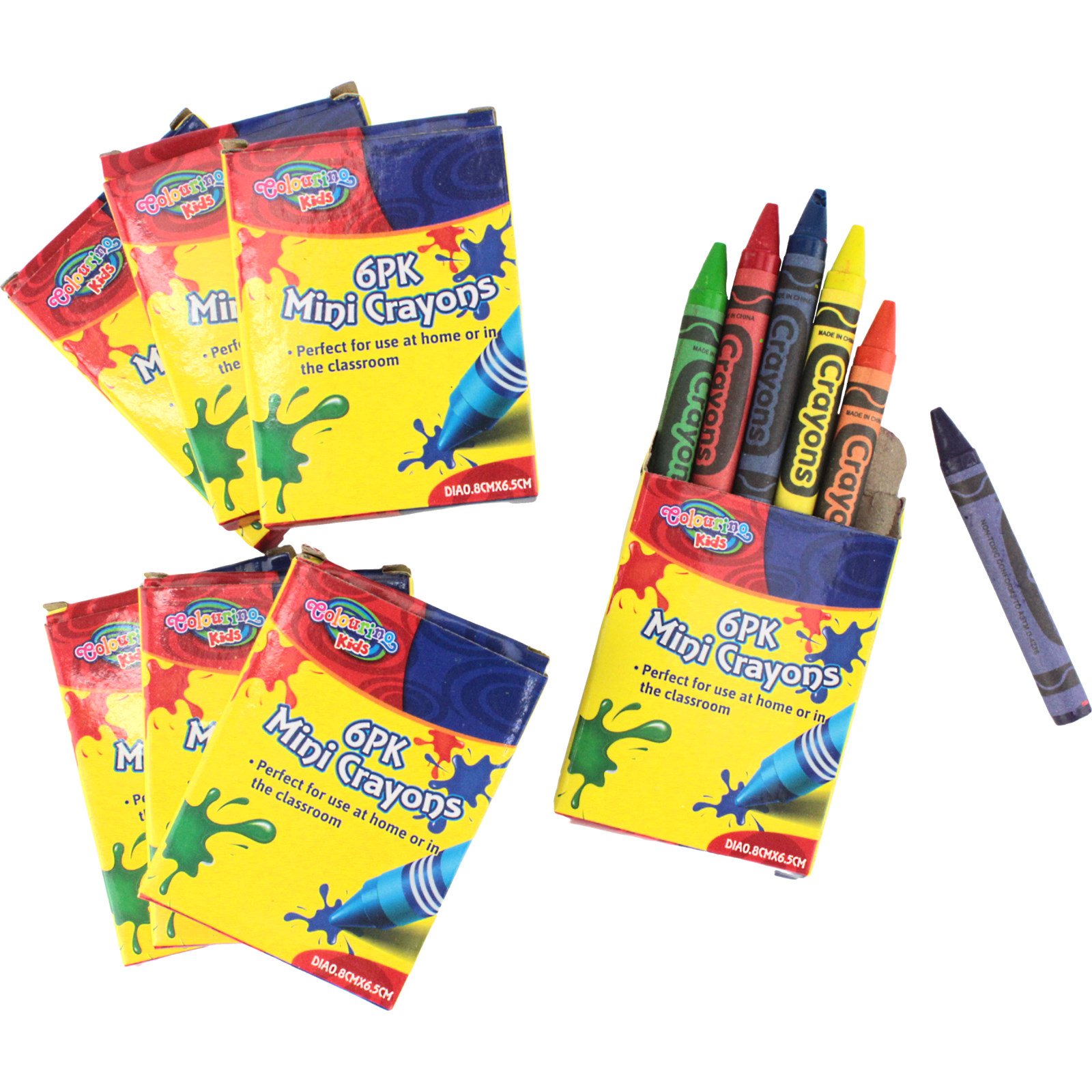 Mini Boxed Crayons Bulk Buy (48 Packs) 