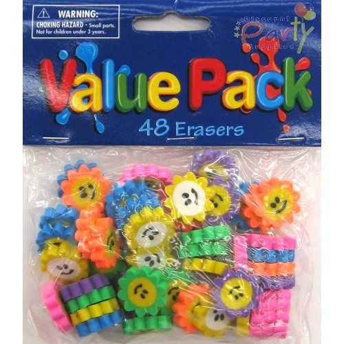 Mini Daisy Erasers (Pack of 48)