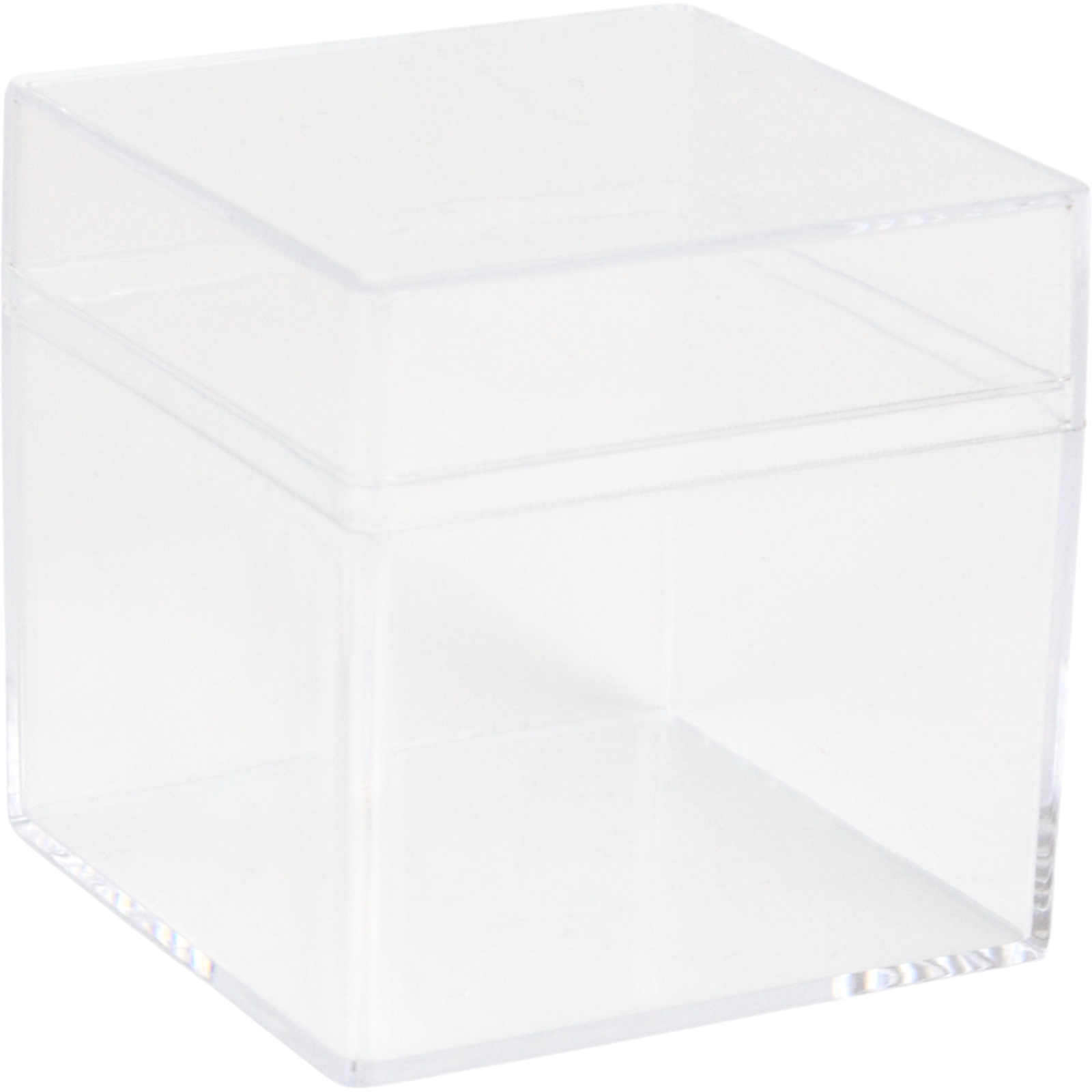 Clear Mini Plastic Box With Lid 6cm 