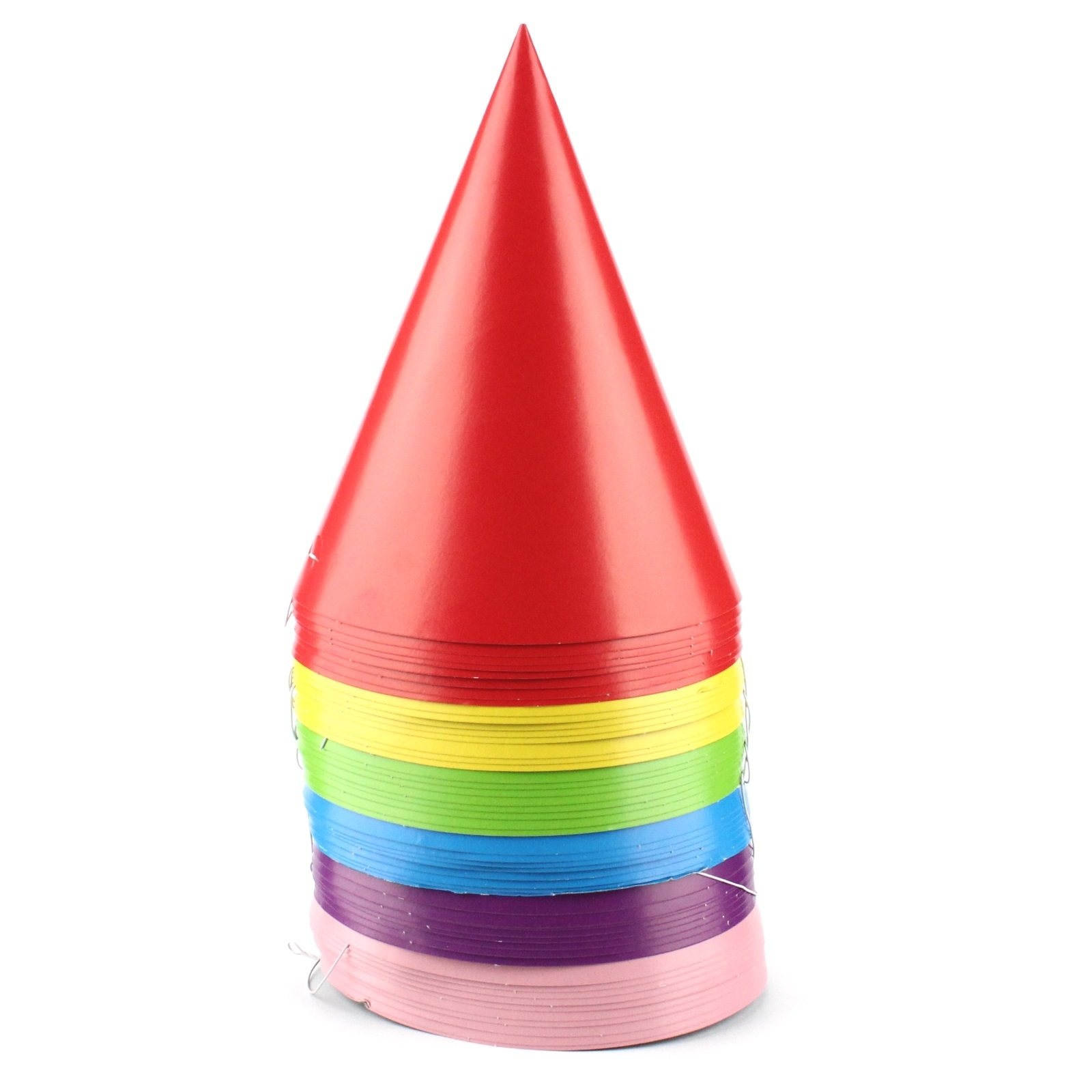 Neon Coloured Party Hats (Bulk Pack of 50)