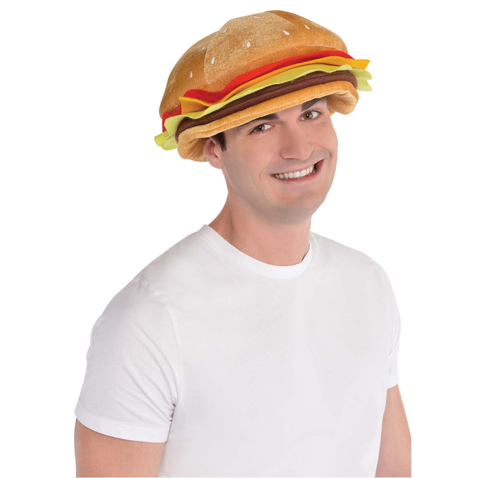 Plush Cheeseburger Hat