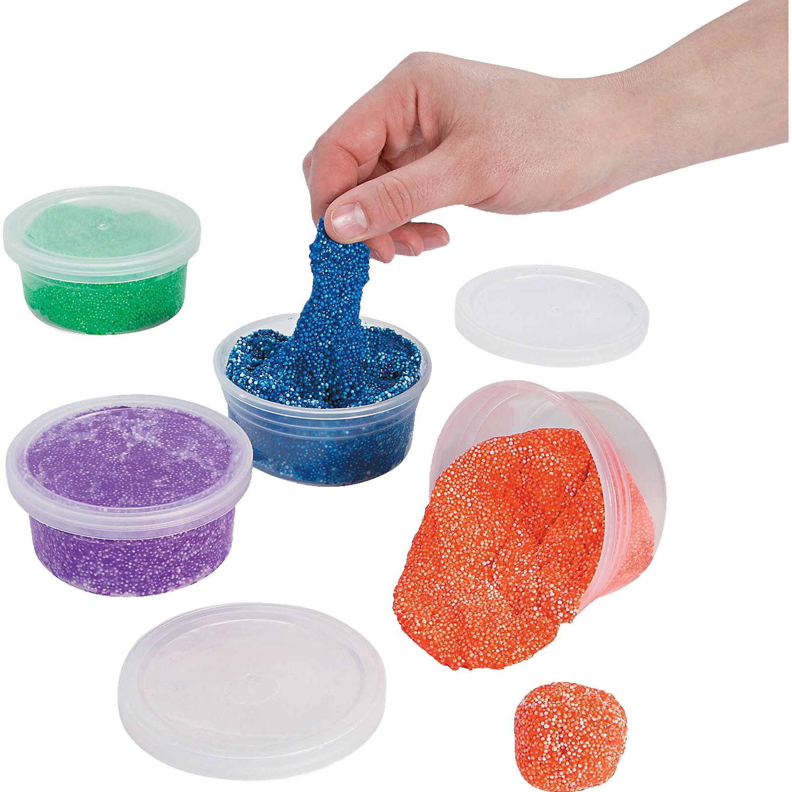 Coloured Squishy Foam Dough