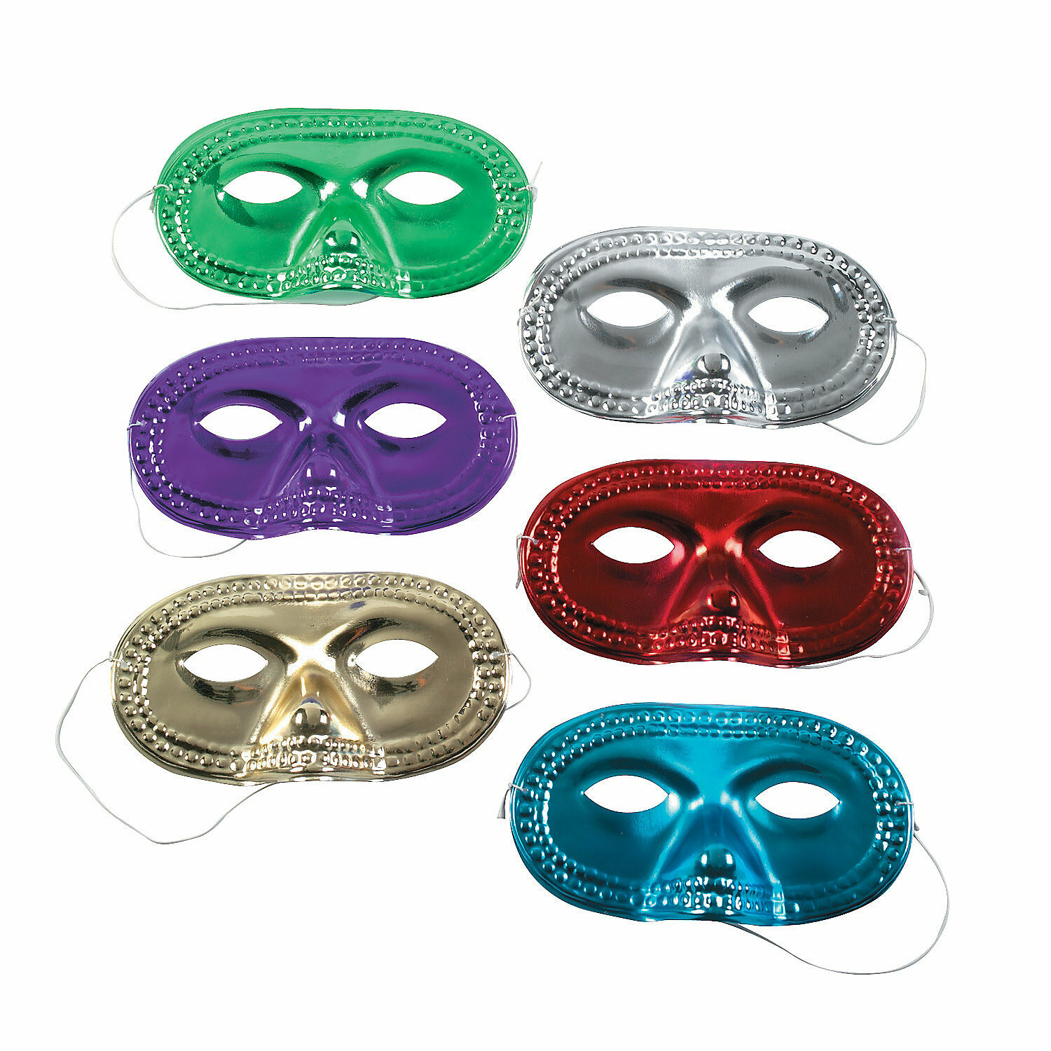 Metallic Eye Masks (Pack of 24)