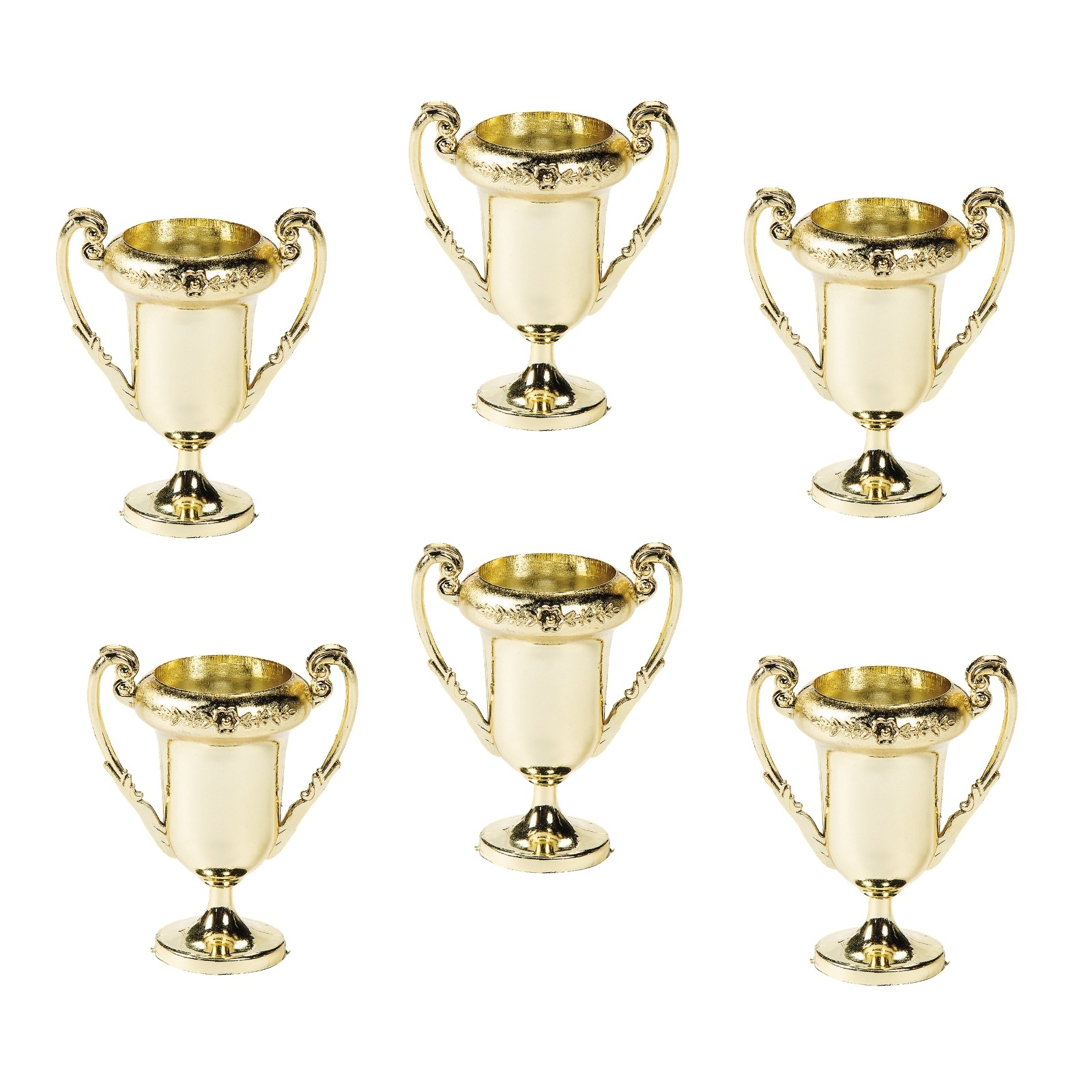 Mini 5.5cm Gold Cup Trophies (Pack of 6)