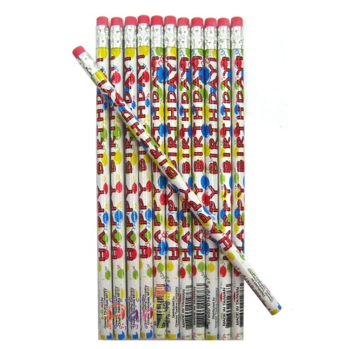 Happy Birthday Pencils (Pack of 12)