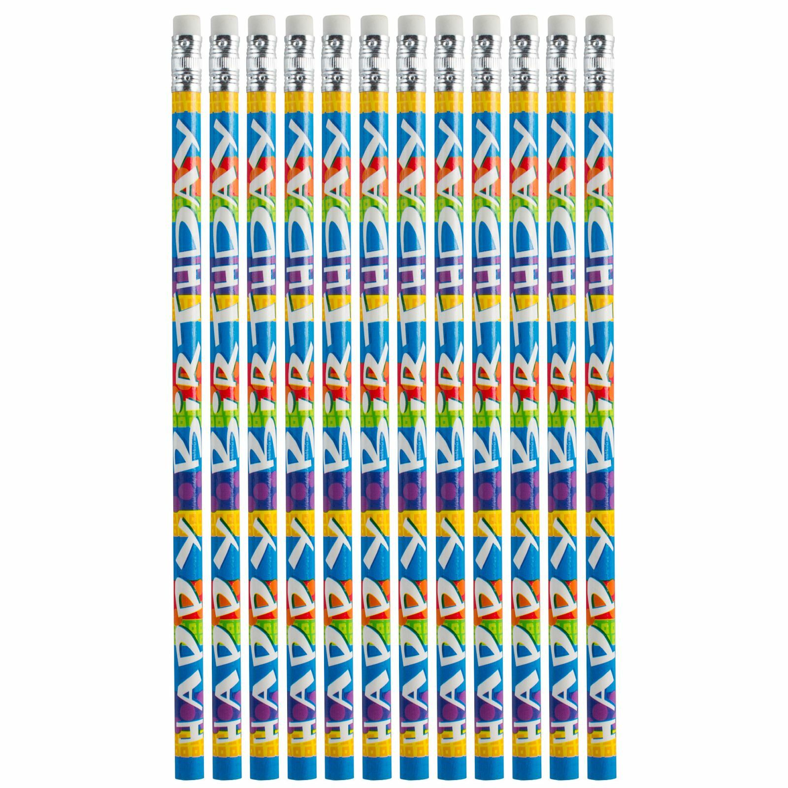 Happy Birthday Pencils (Pack of 12)