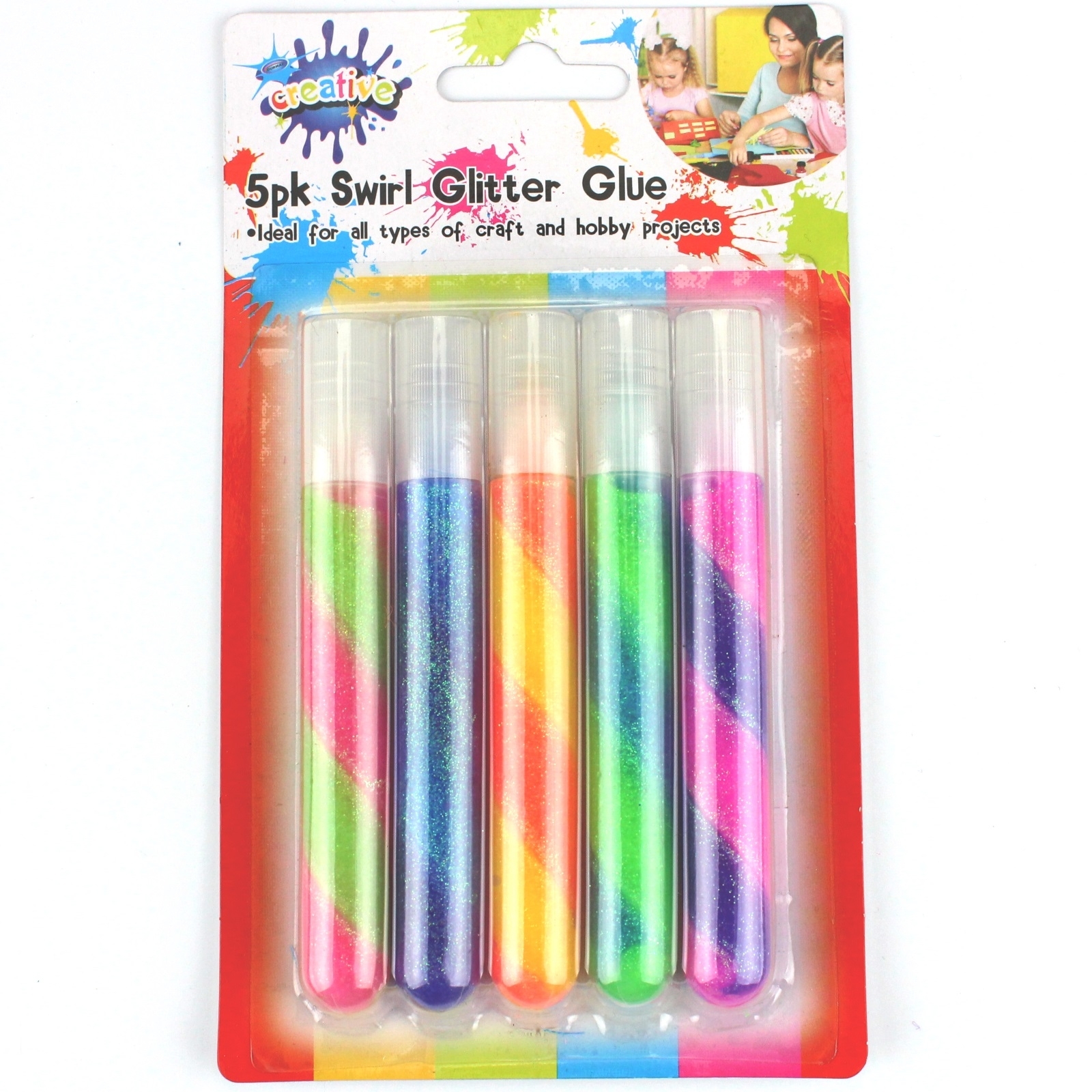 Swirl Glitter Glue (Pack of 5)