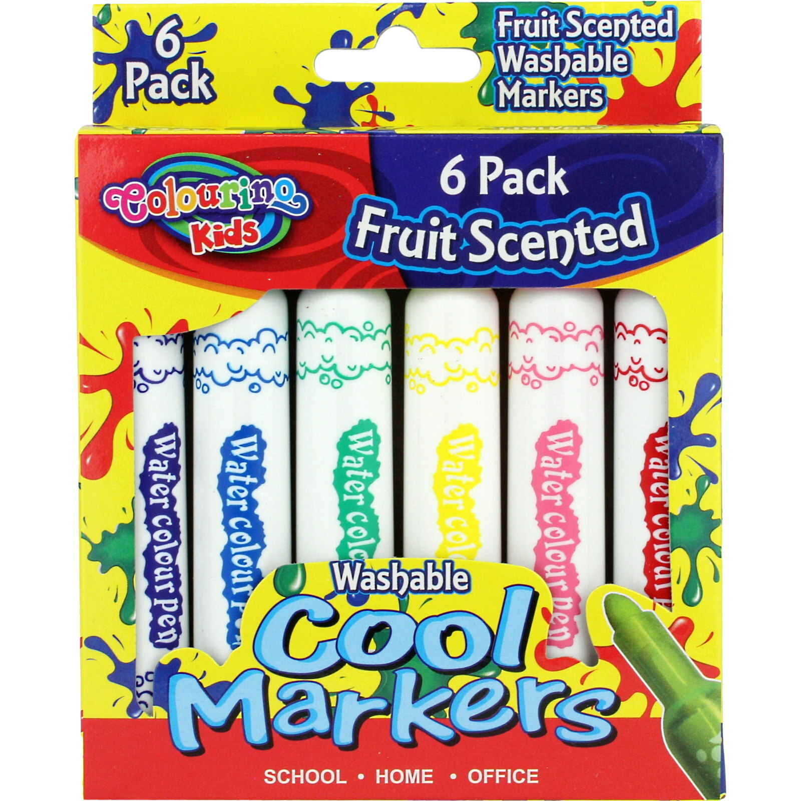 Fruit Scented Cool Markers (Pack of 6)