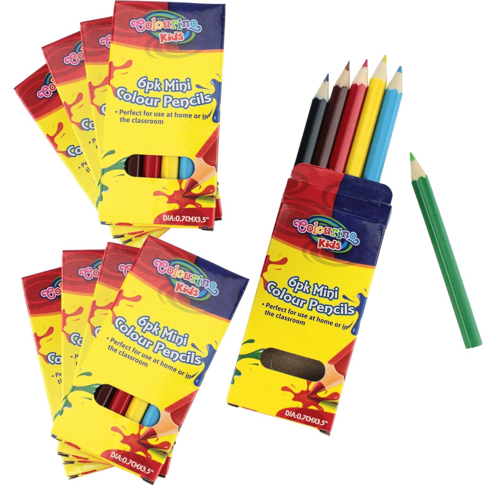 Mini Boxed Pencils Bulk Buy (48 Packs) 