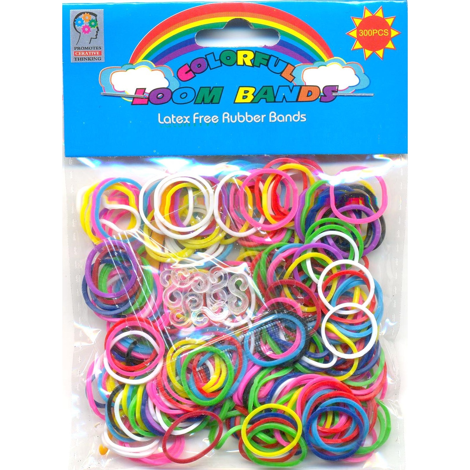Loom Bands Assorted Colours (Pack of 300)