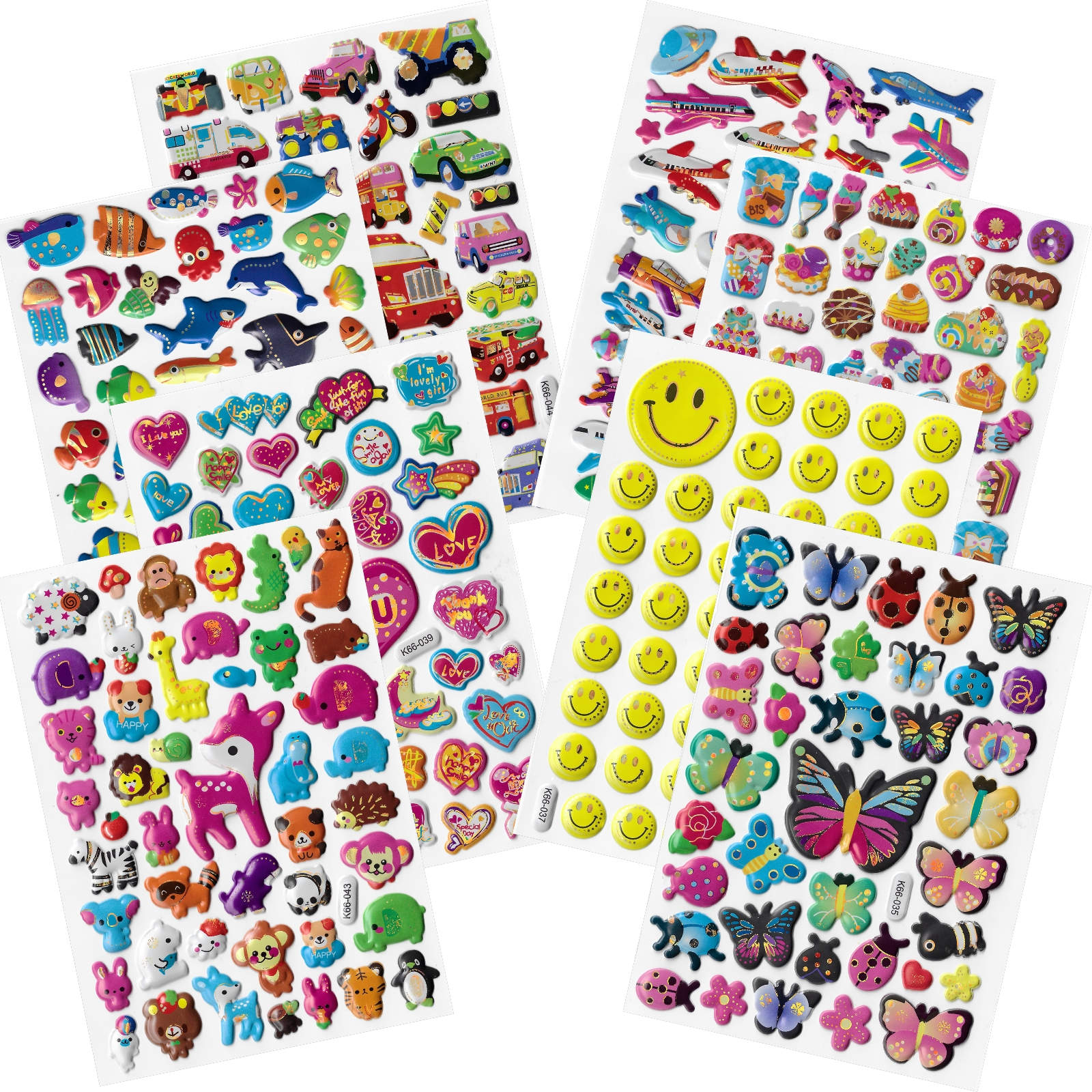 Assorted Sticker Mega Pack 18 Sheets (1 Design Only)