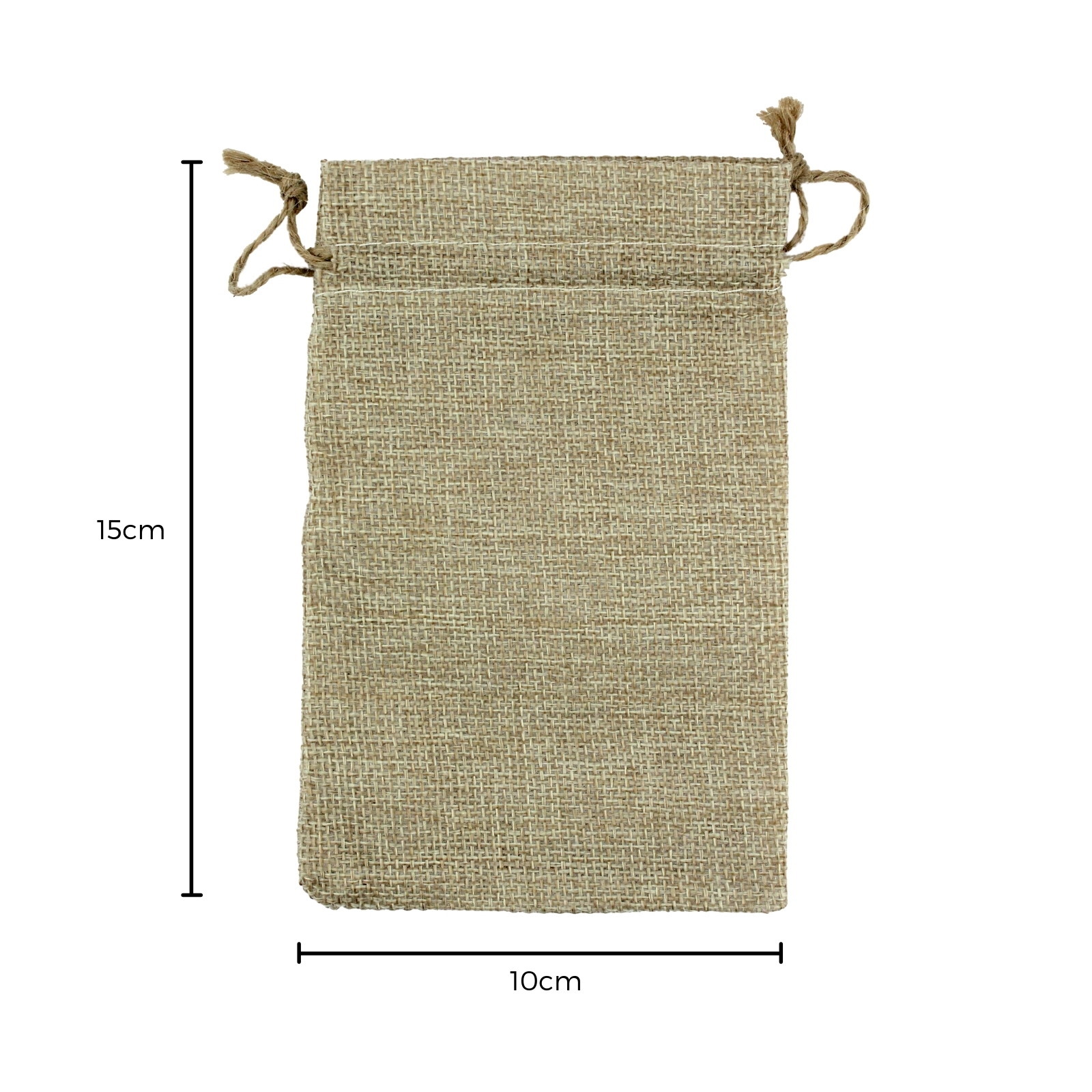 Hessian Bags 10cm x 15cm (Pack of 6) Party Bags Favours and Gifts