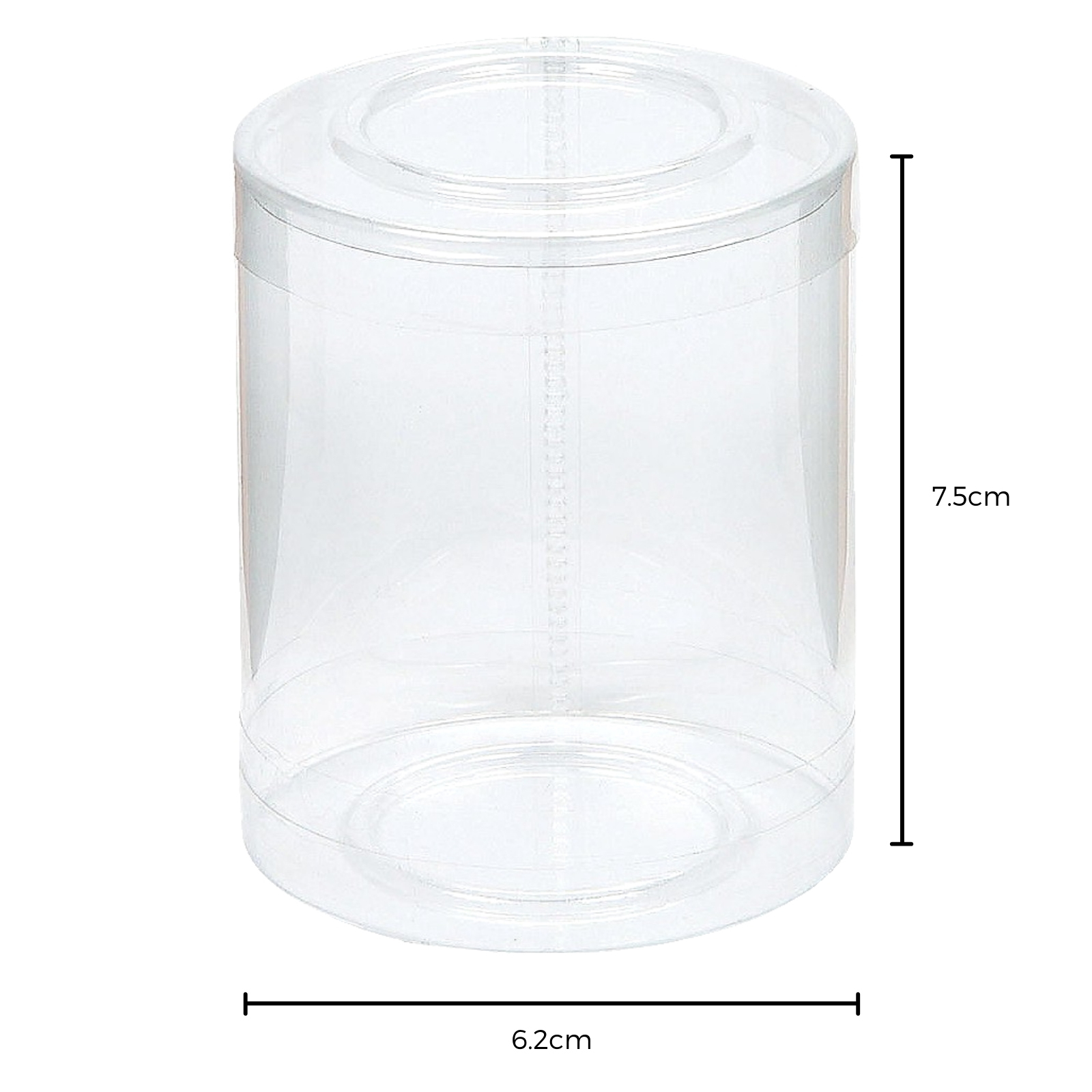 Small Round Clear Plastic Cylinder Containers (Pack of 12) Discount Party Supplies Discount