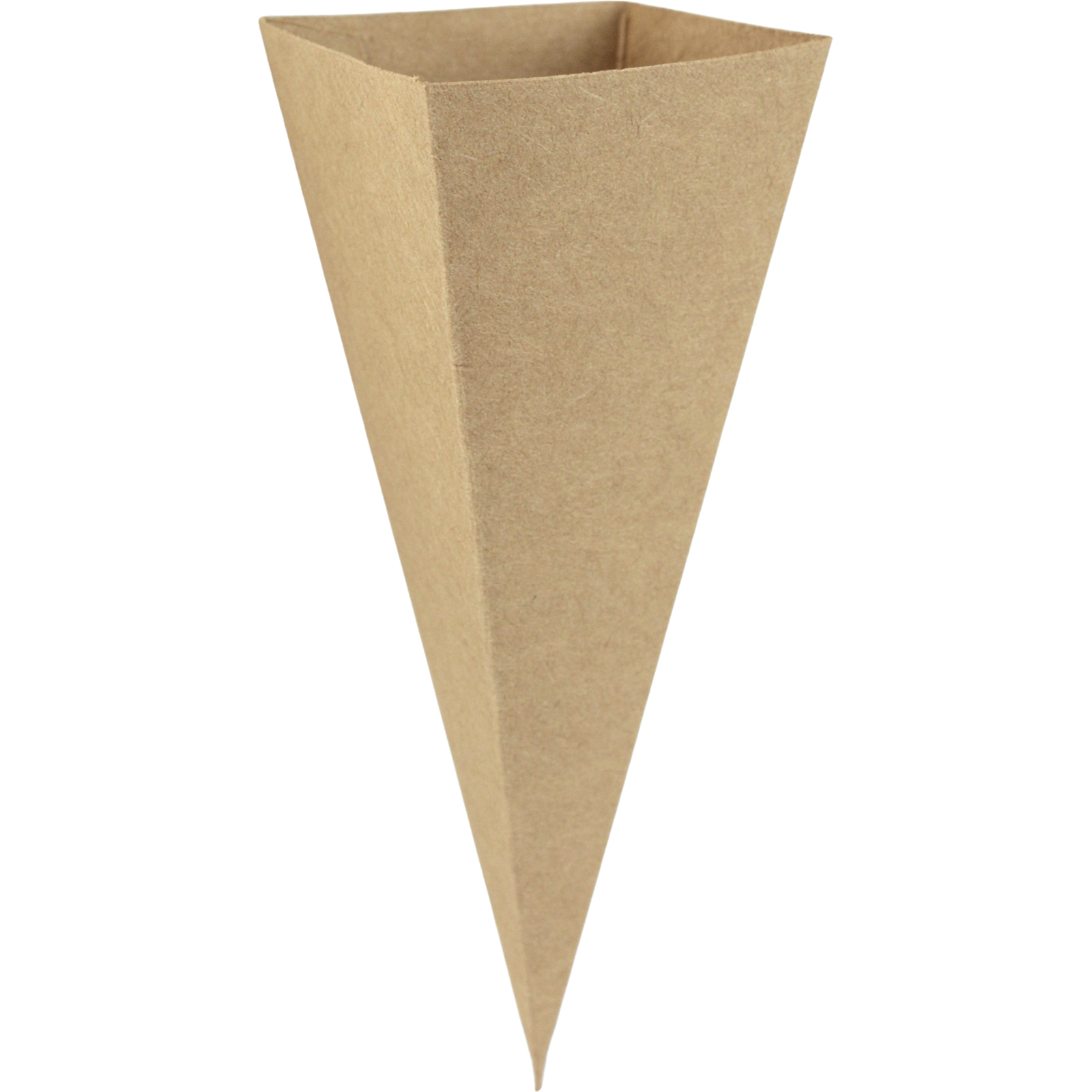 13cm Brown Kraft Paper Confetti Cones (Pack of 12) 