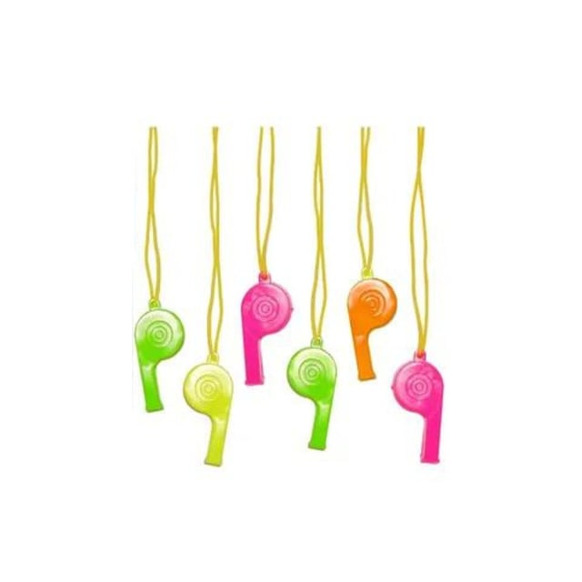 Plastic Whistle with Lanyard - Daisy Promos Inc