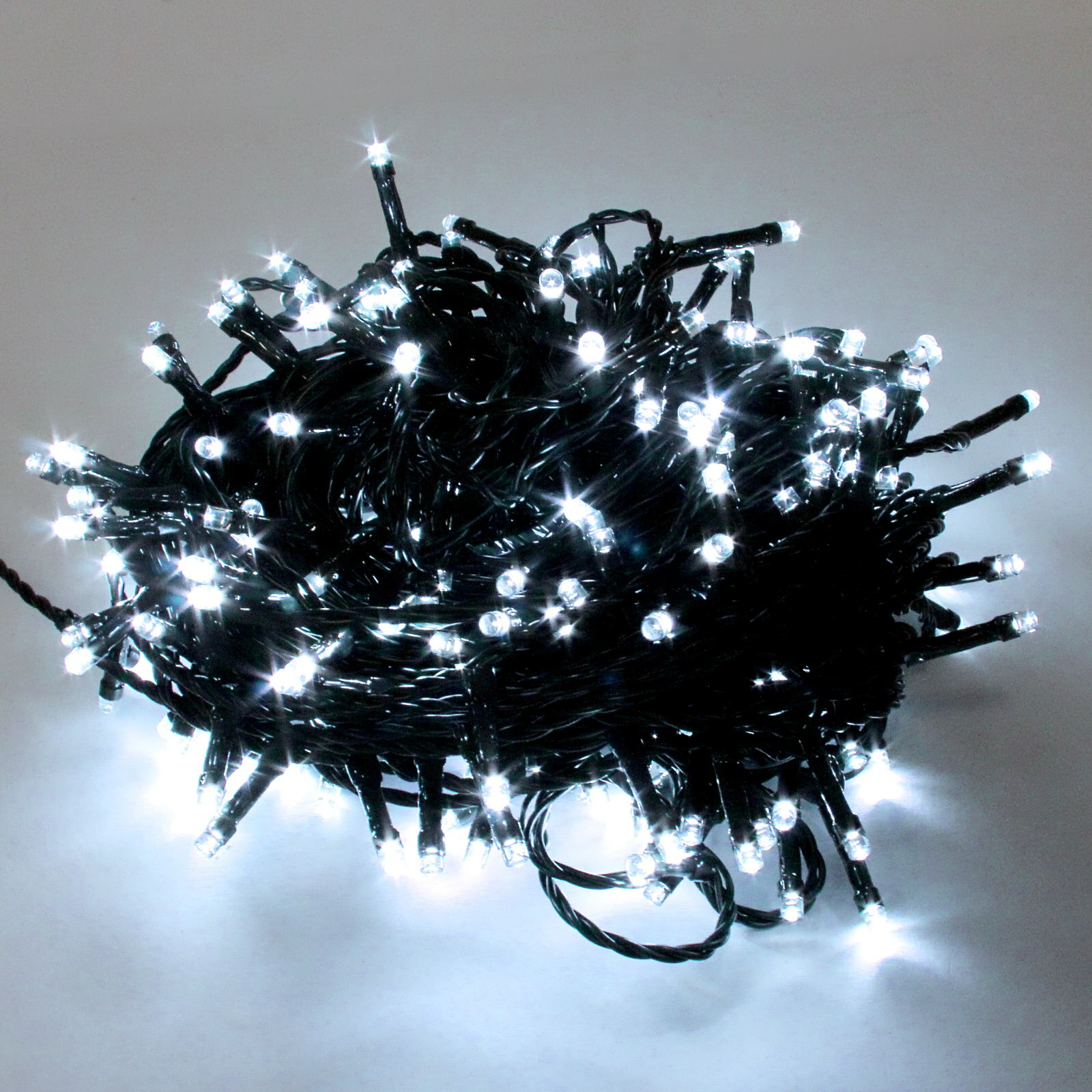 240 Cool White LED Green String Fairy Lights