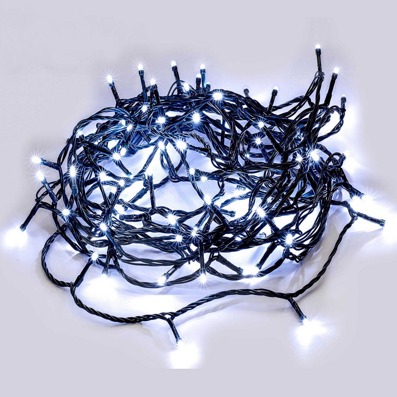 240 Cool White LED Fairy Lights 16.8m