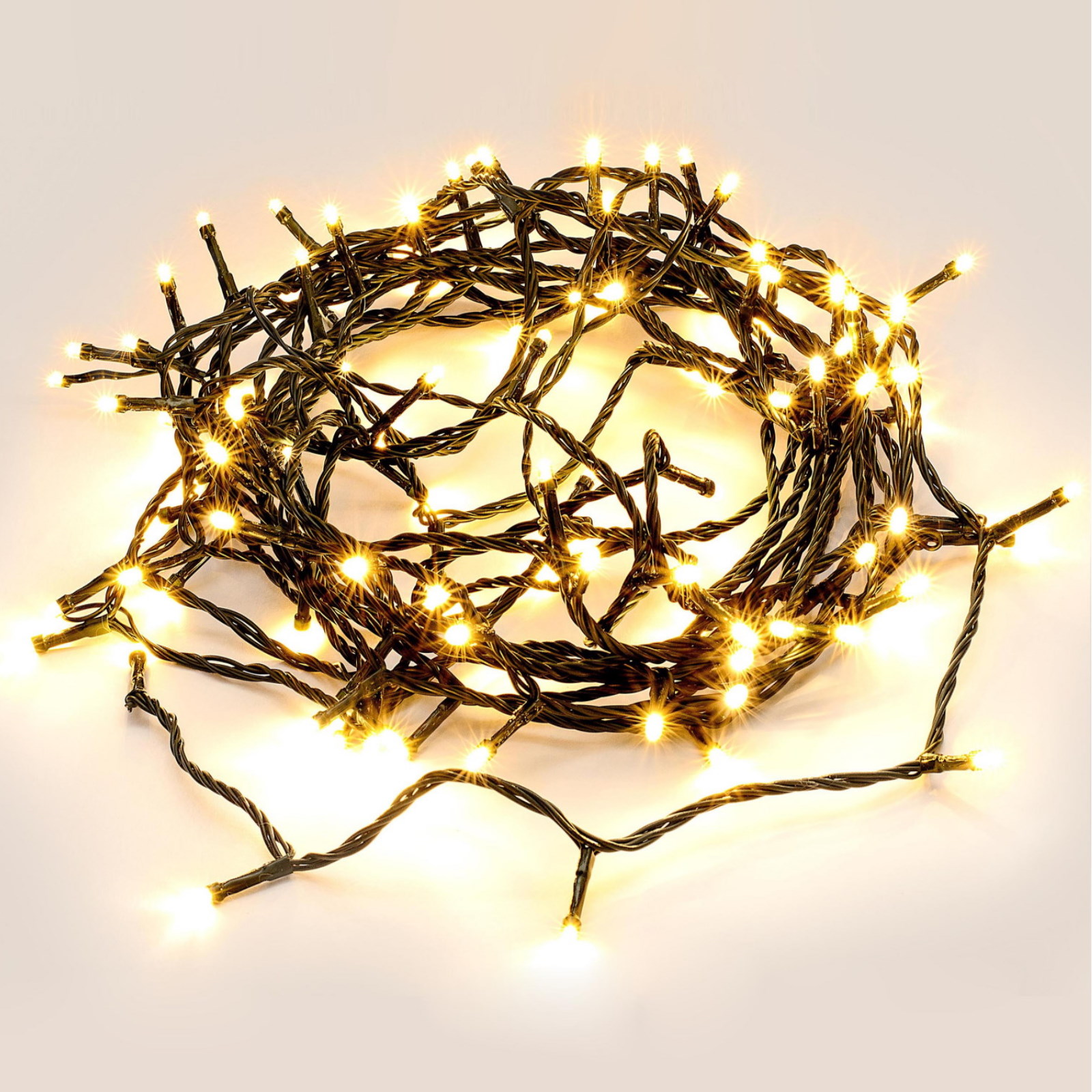 240 Warm White LED Fairy Lights 16.8m