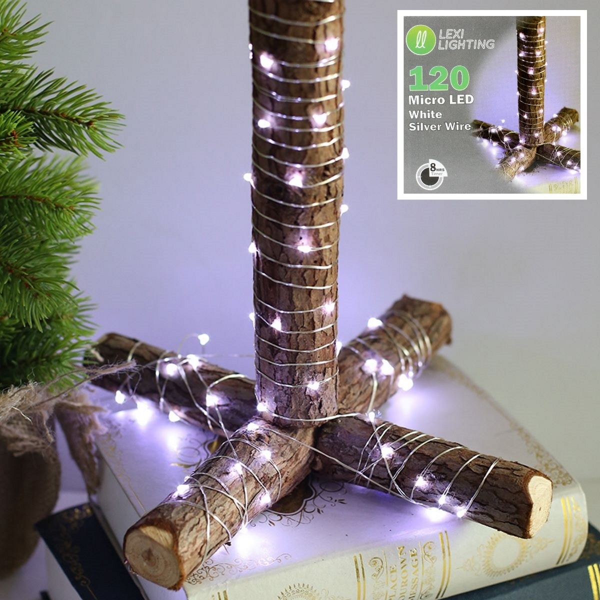 120 Cool White LED Micro Lights