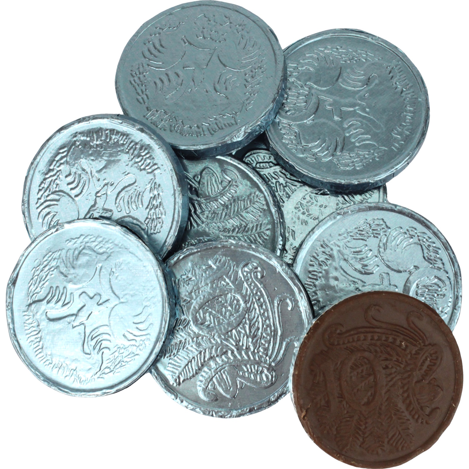 Milk Chocolate Blue Coins (65g Bag)