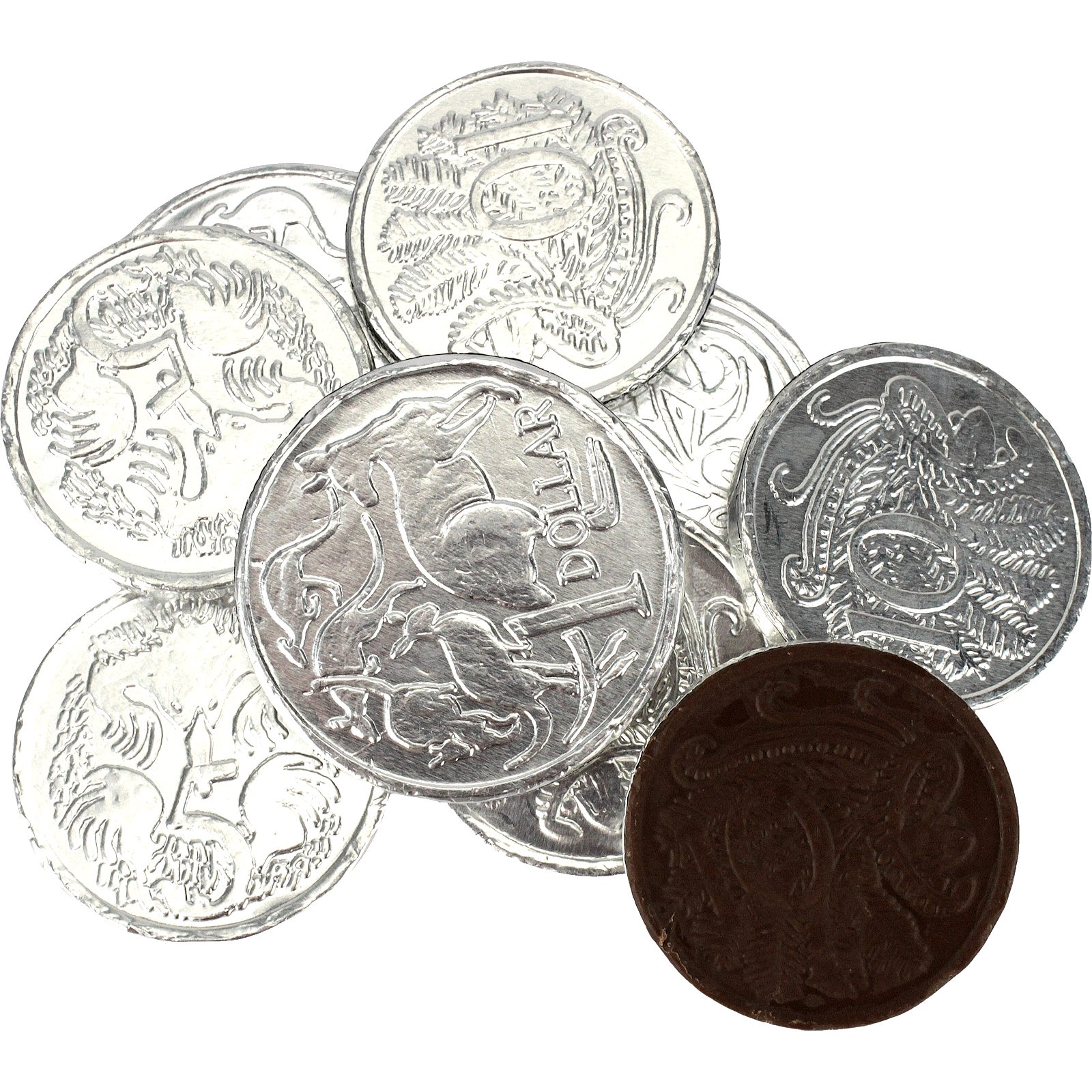 Milk Chocolate Silver Coins (65g Bag)