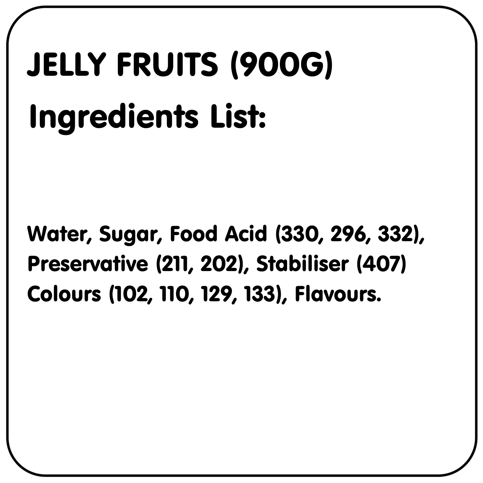 Assorted Hit or Miss Fruit Jellies (Pack of 30) Lollies, Sweets