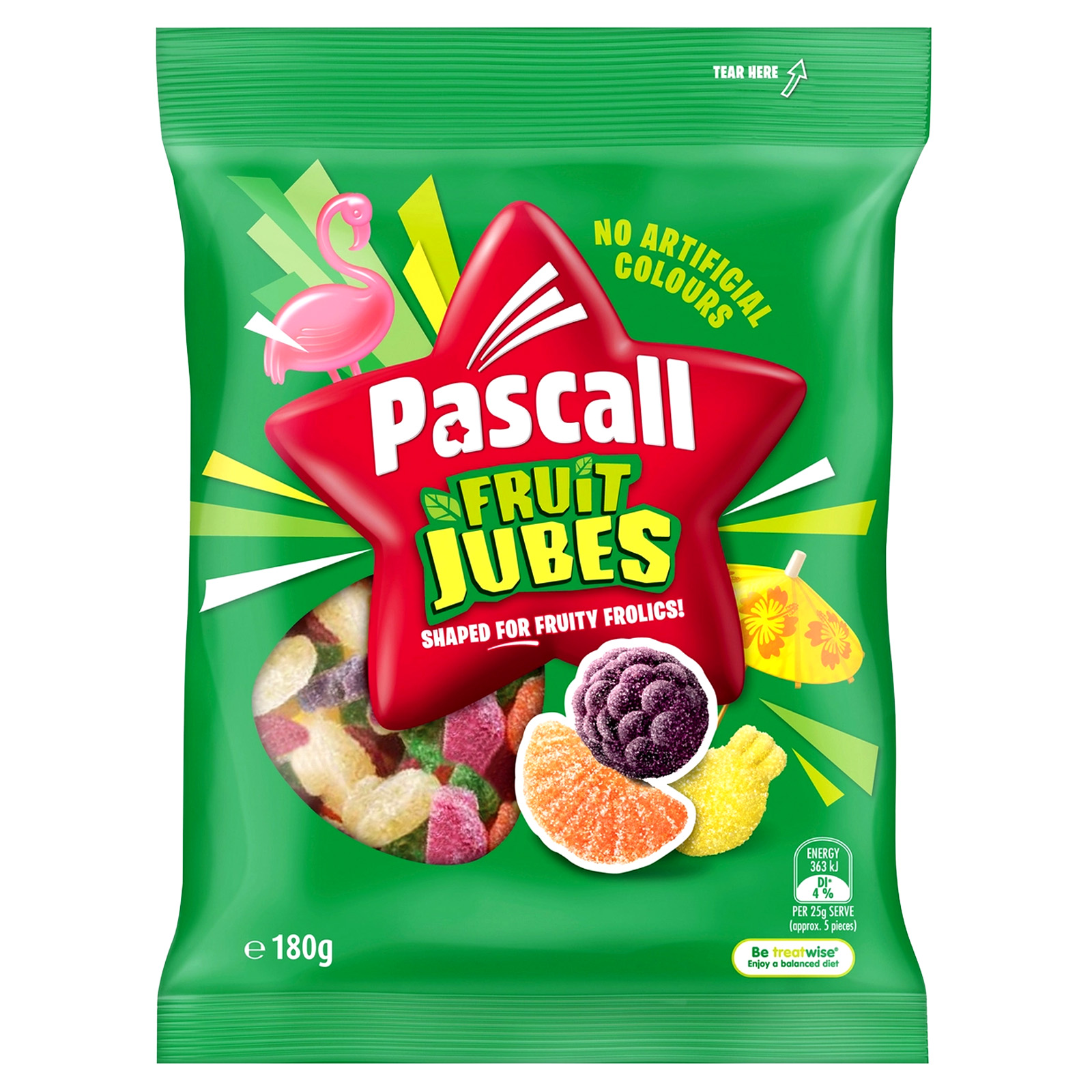 Pascall Fruit Jubes (180g)