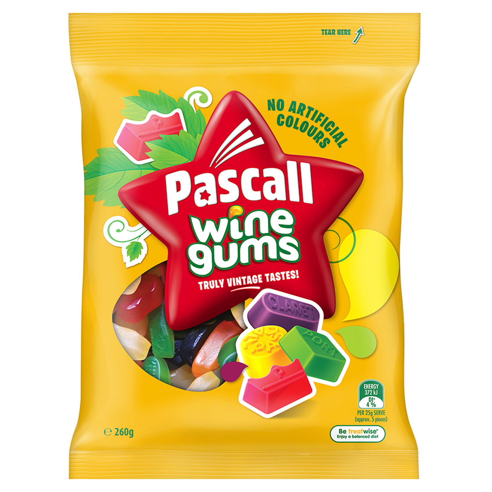 Pascall Wine Gums (260g)