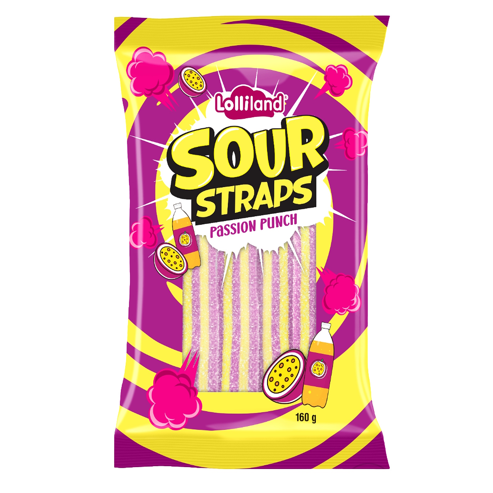 Lolliland Sour Straps Passion Punch (160g)