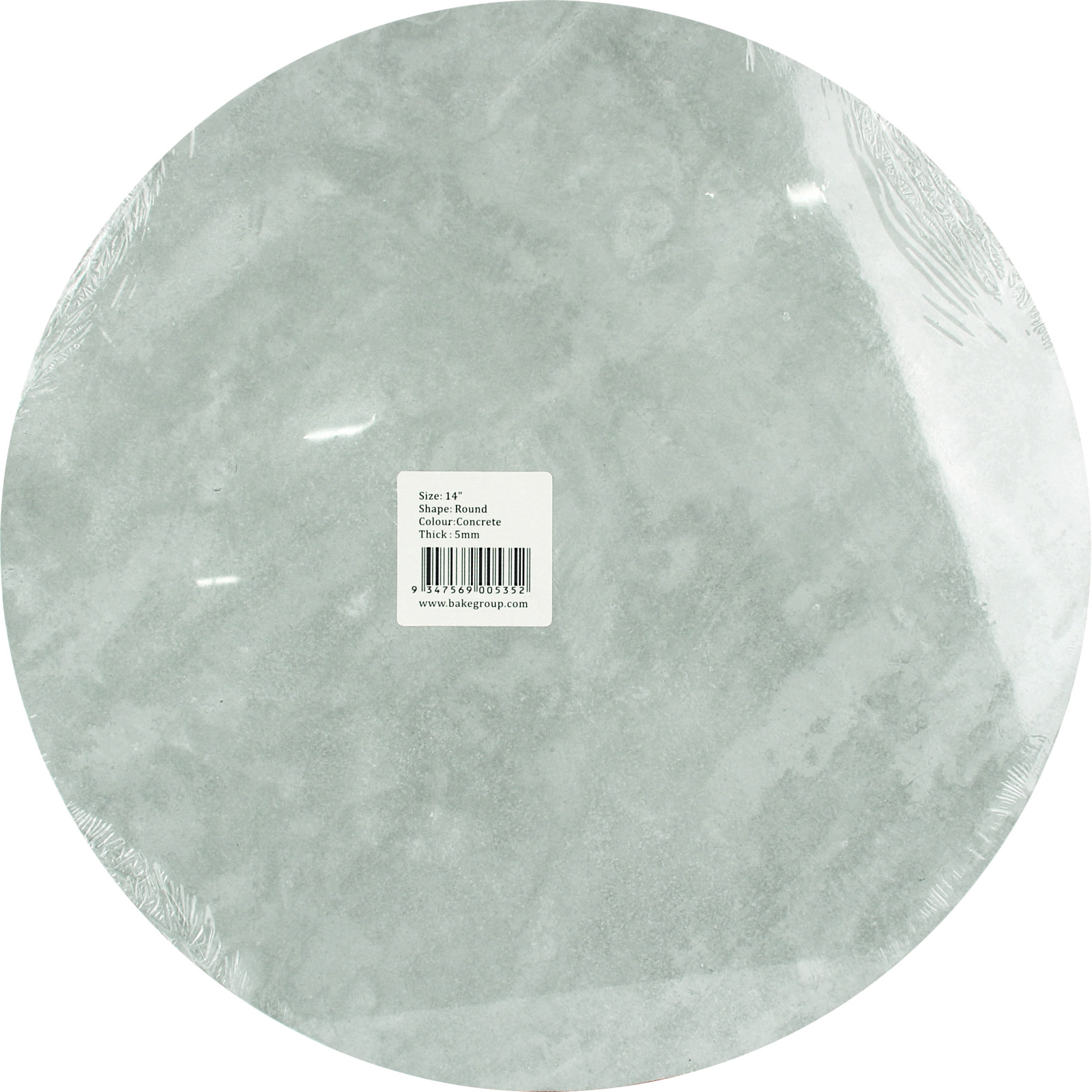 Burnished Concrete Print Round Cake / Serving Board 35cm