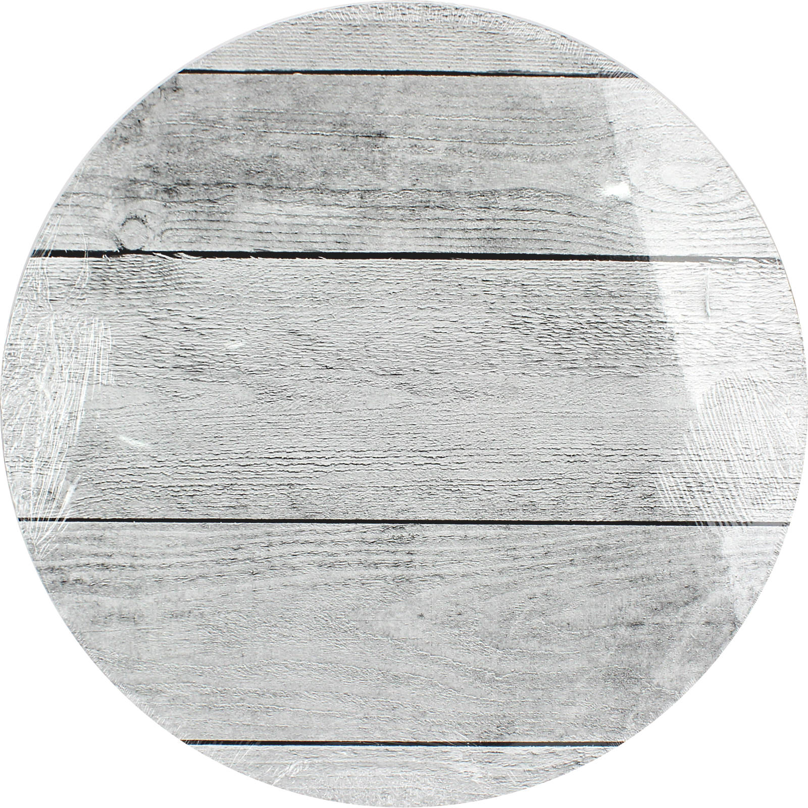 Whitewash Wood Print Round Cake / Serving Board 35cm