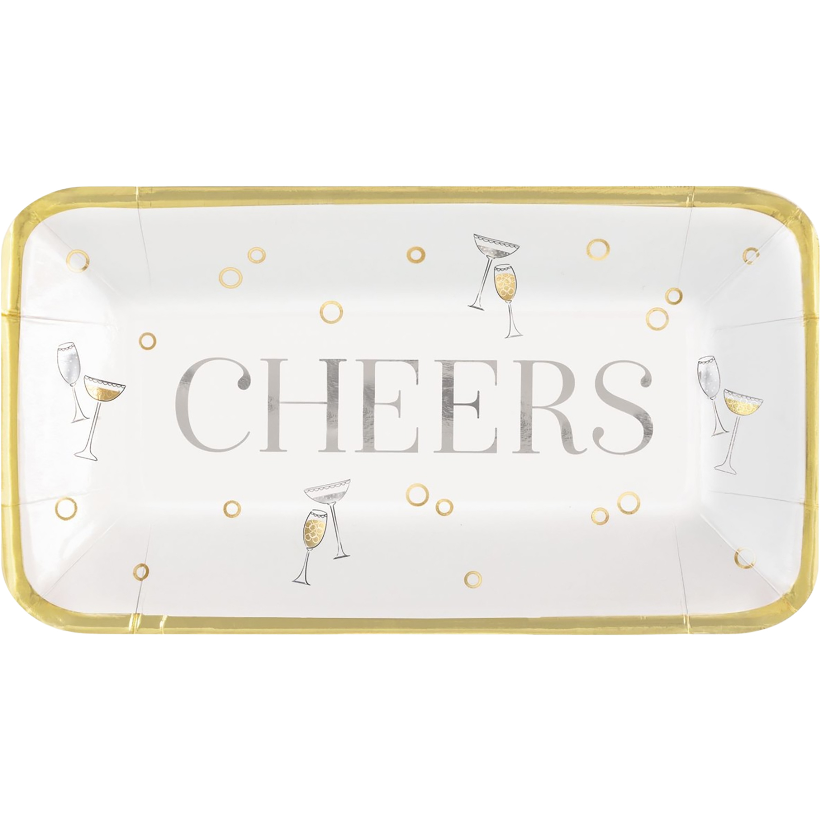 Toast To New Years Paper Appetizer Plates (Pack of 8) 