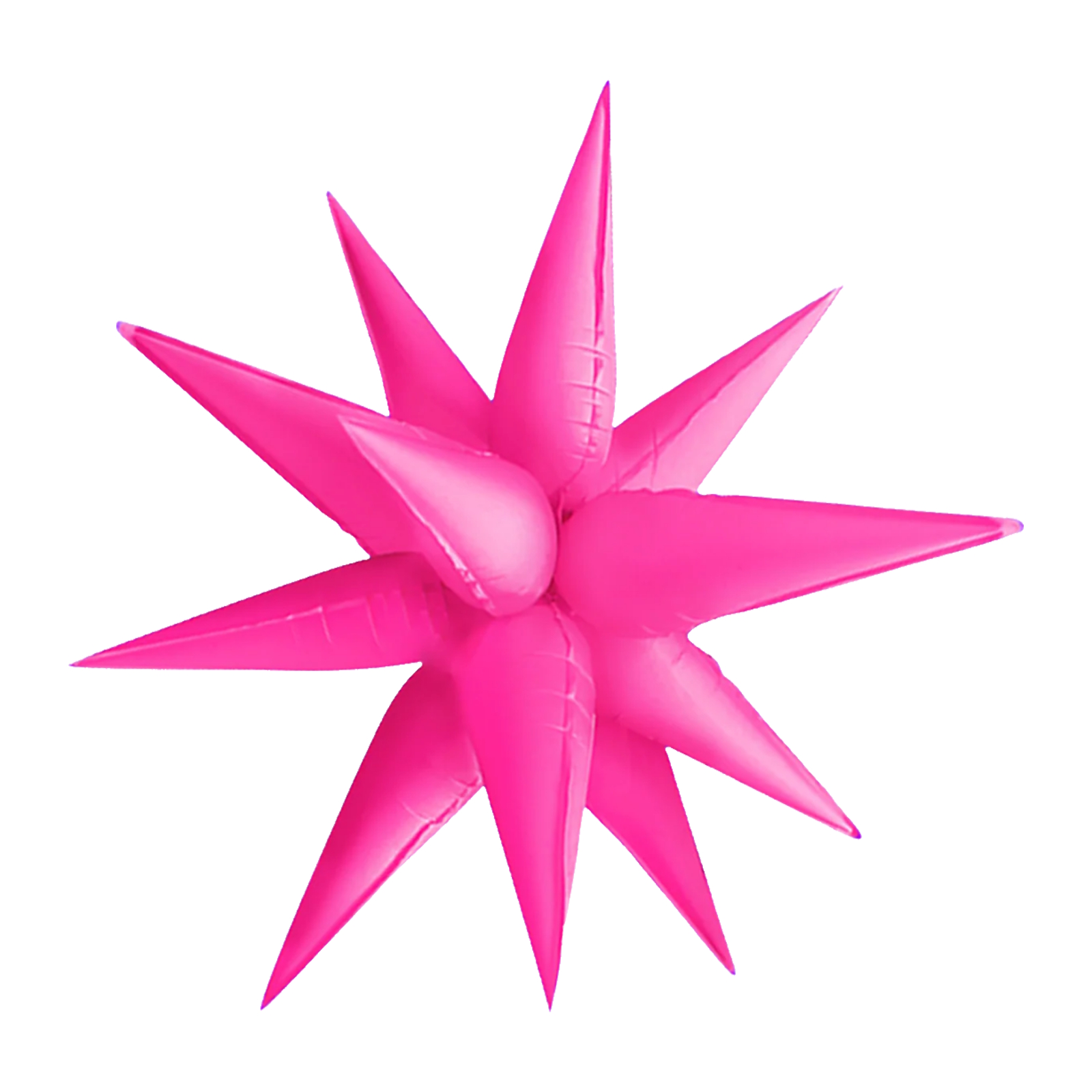Neon Matte Pink Supershape Starburst Balloon 65cm
