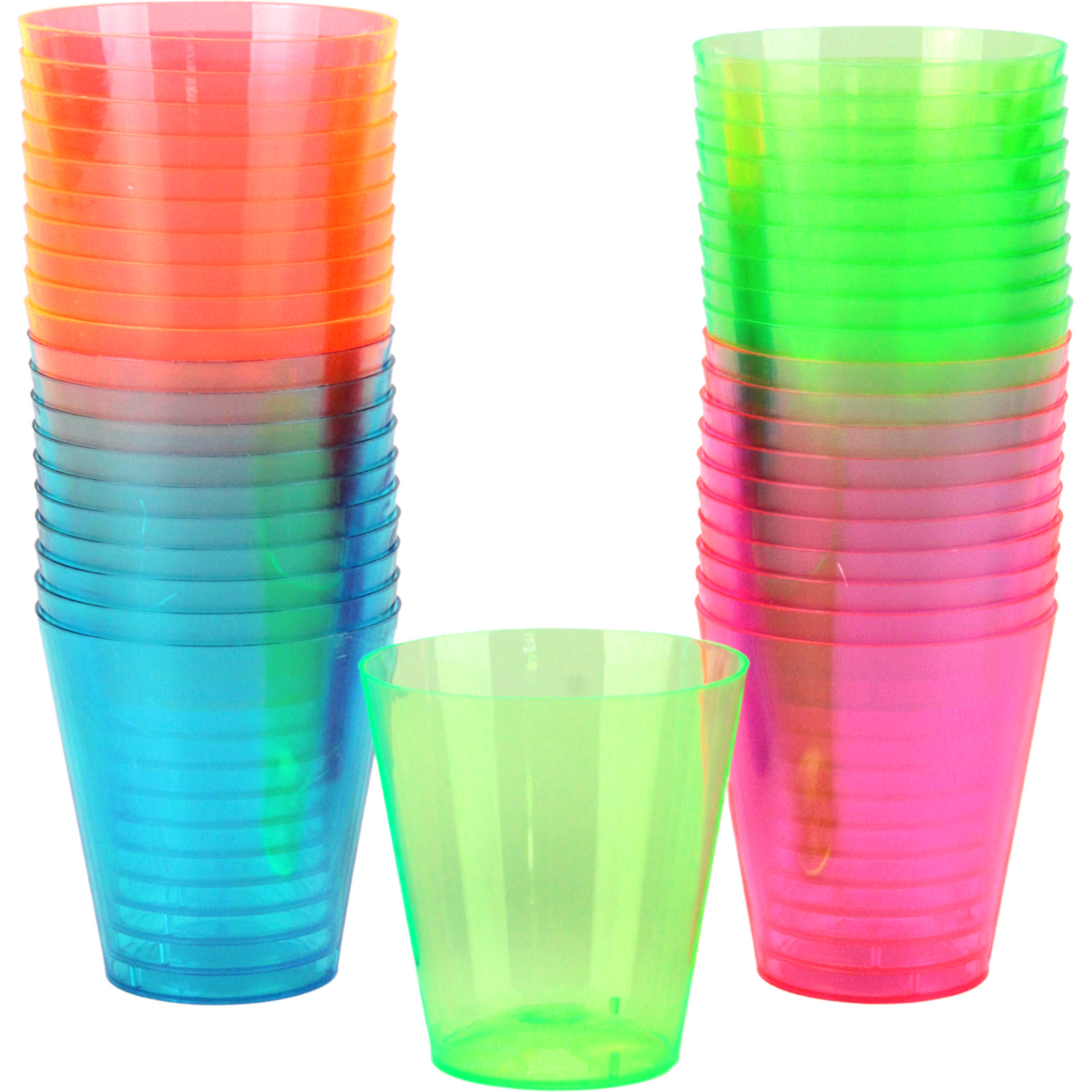 Neon Coloured Shot Glasses 59mls (Pack of 40) 