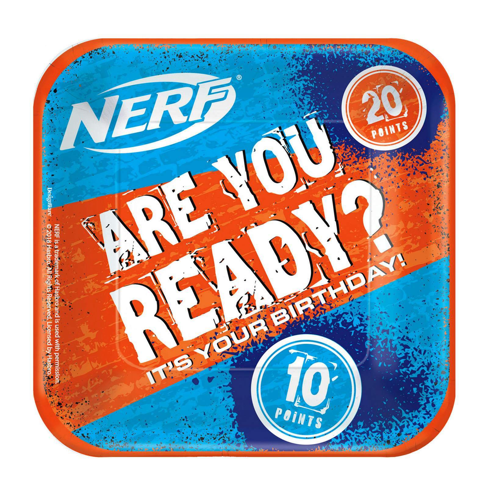 Nerf Small Paper Plates (Pack of 8)