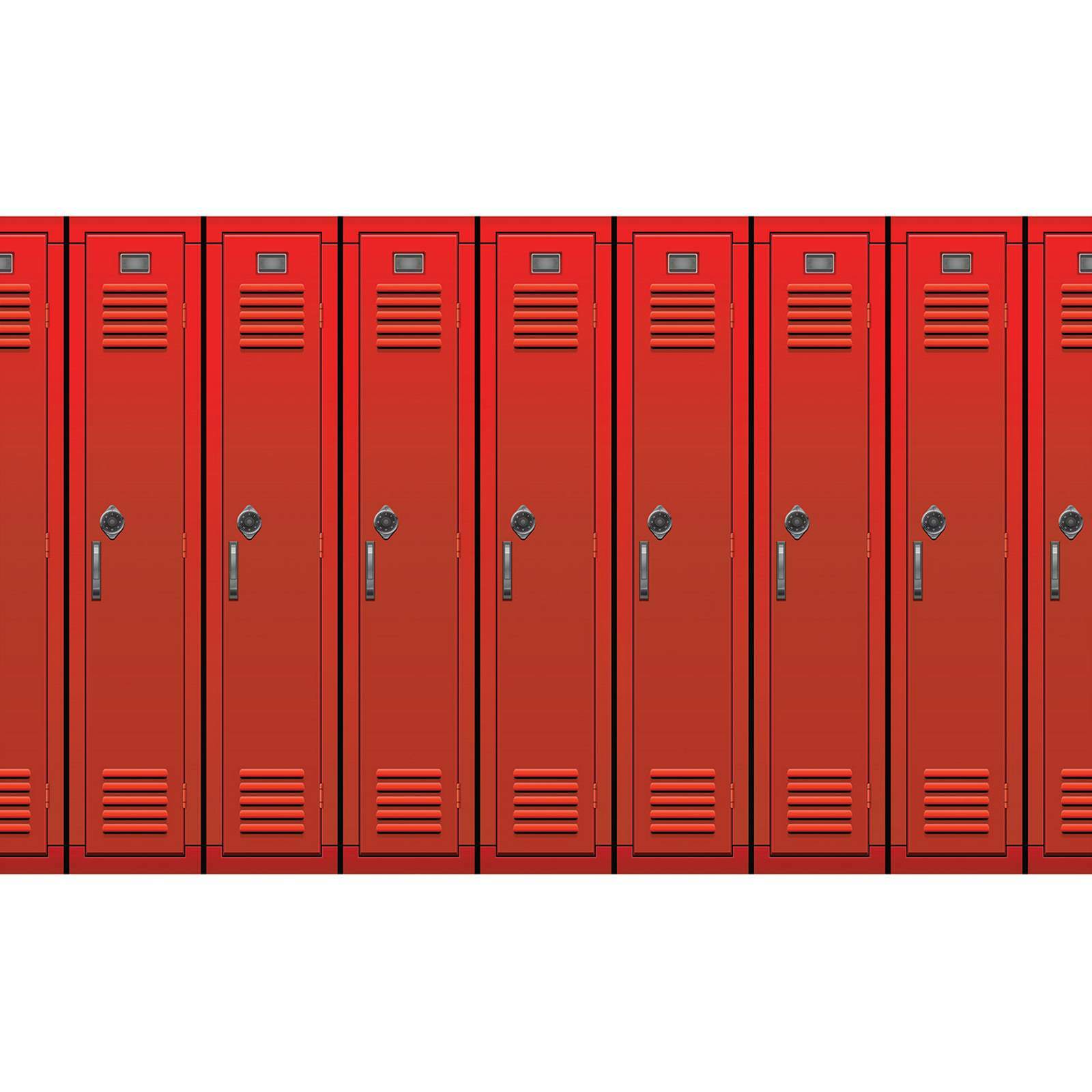 School Lockers Backdrop