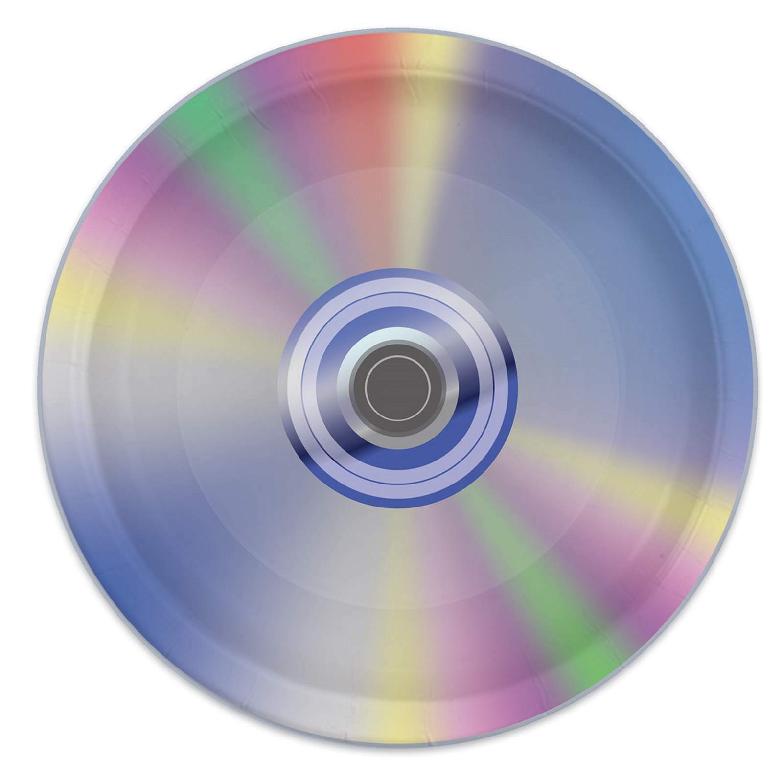I Love the 90's CD Large Paper Plates (Pack of 8)