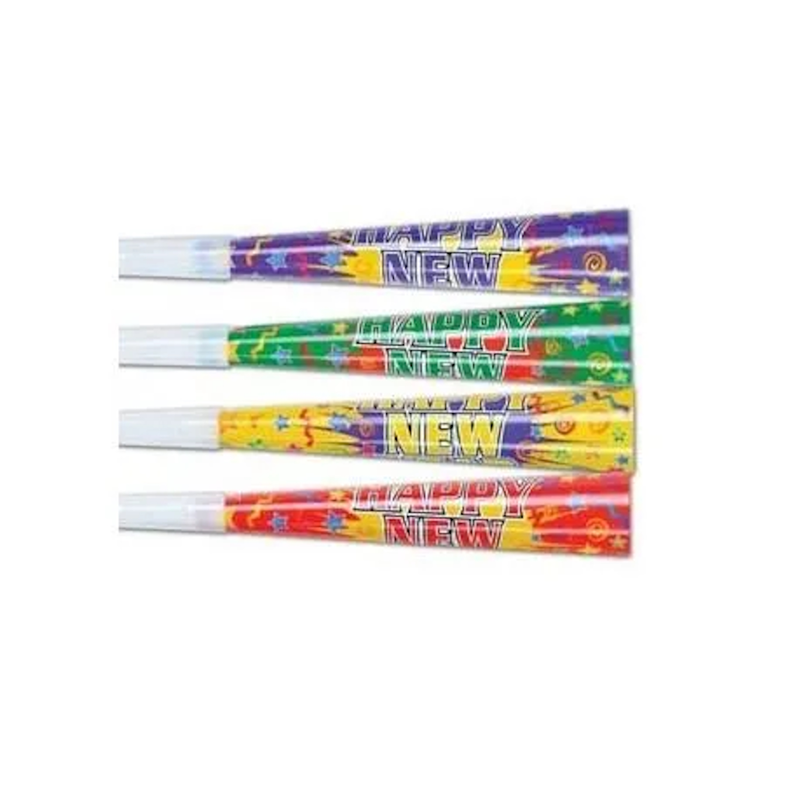 Happy New Year Horns Pack of 4