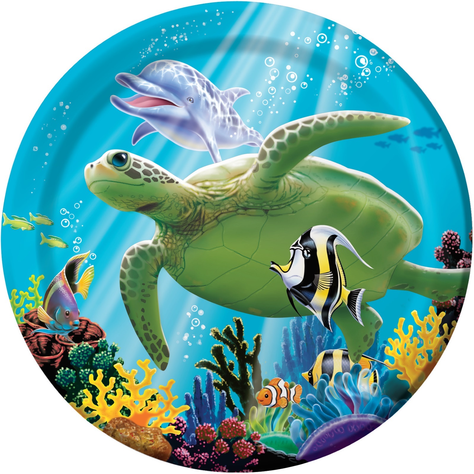 Ocean Party Small Paper Plates (Pack of 8)