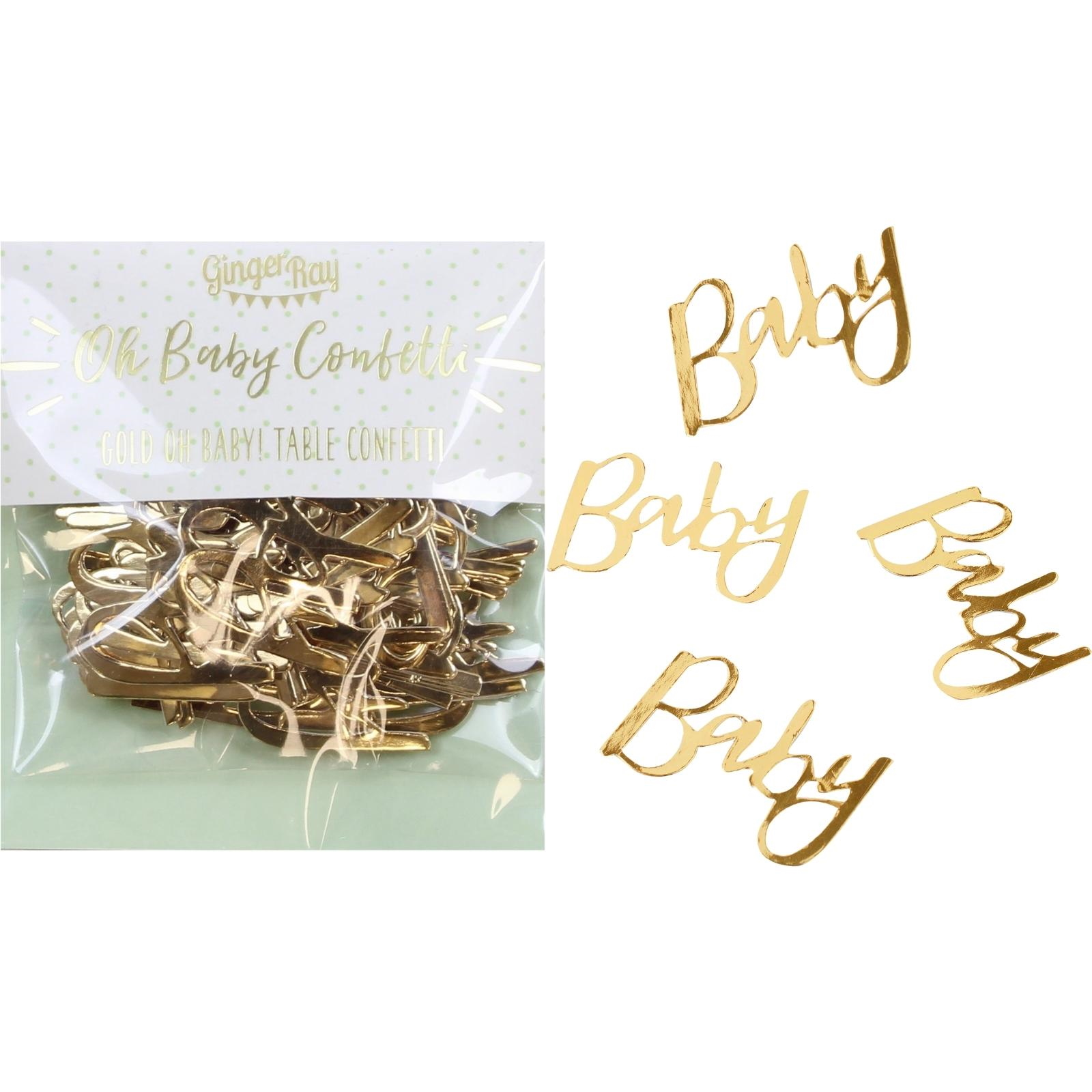 Ginger Ray Gold Baby Jumbo Confetti