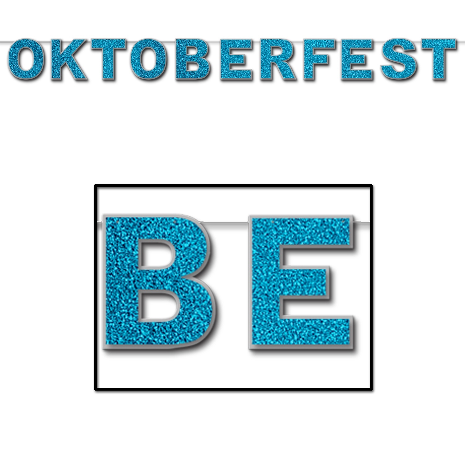 Oktoberfest Glittered Banner