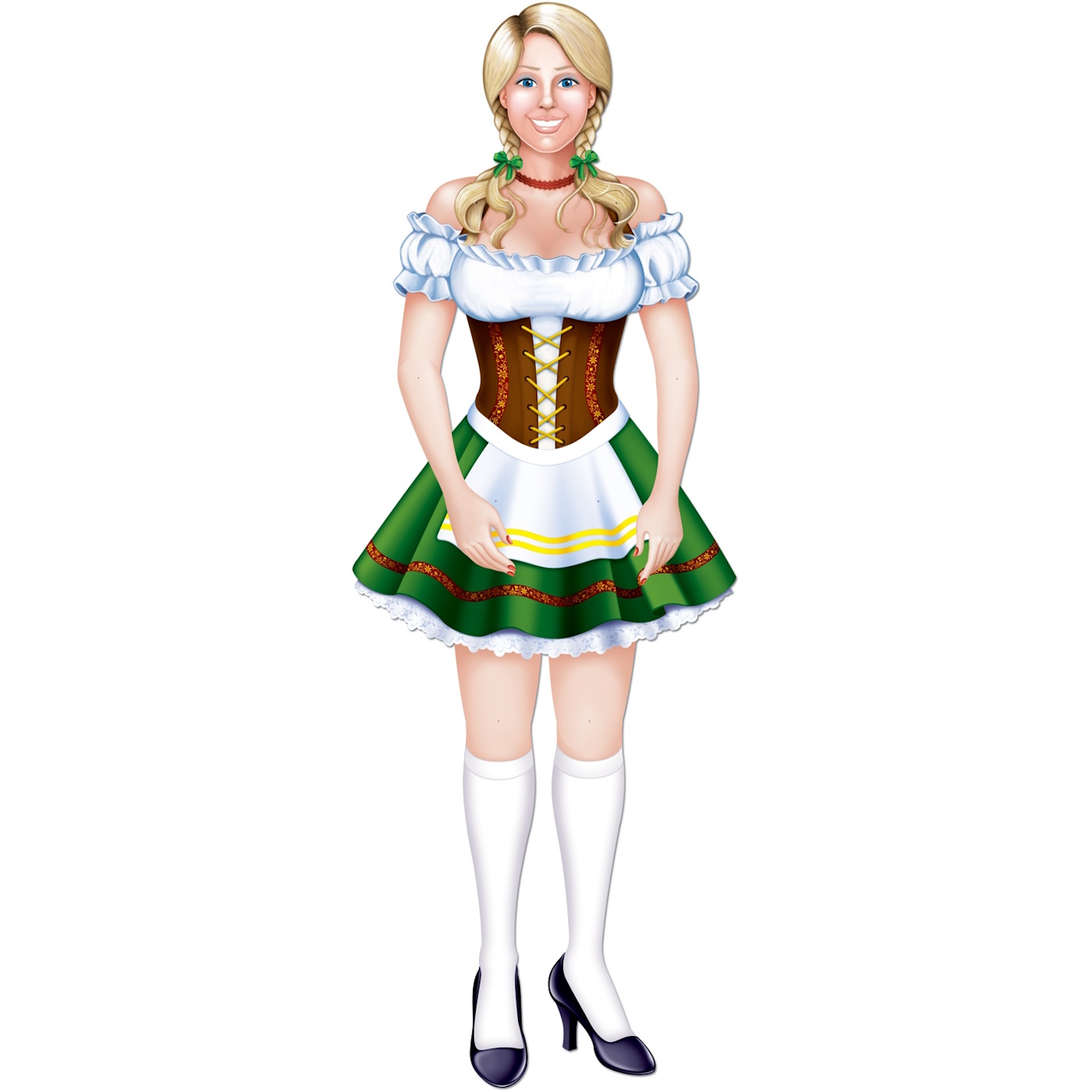 Oktoberfest Jointed Fraulein Decoration