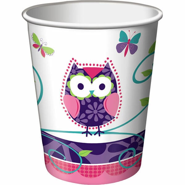 Owl Pal Paper Cups (Pack of 8)