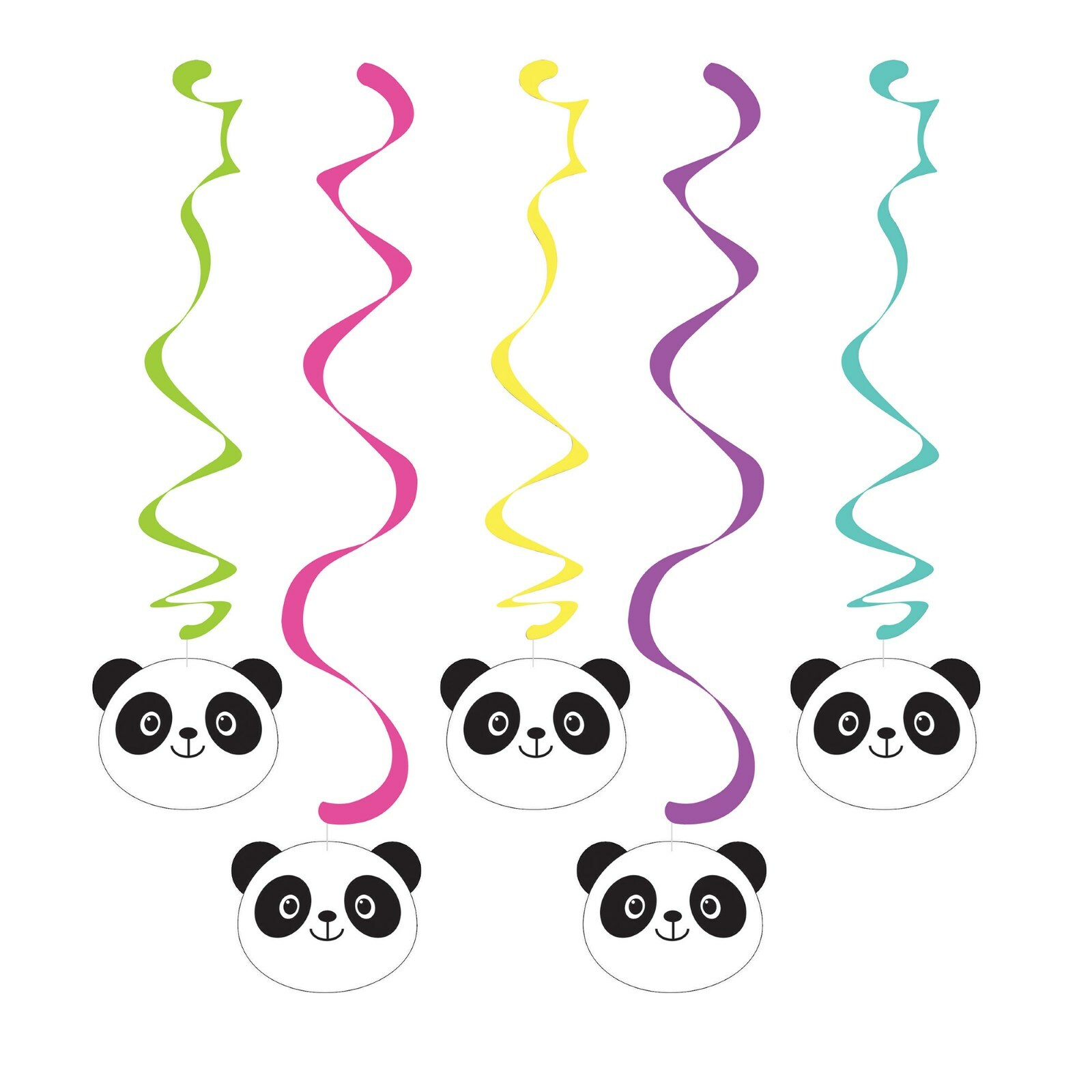 Panda-Monium Dangling Decorations (Pack of 5)