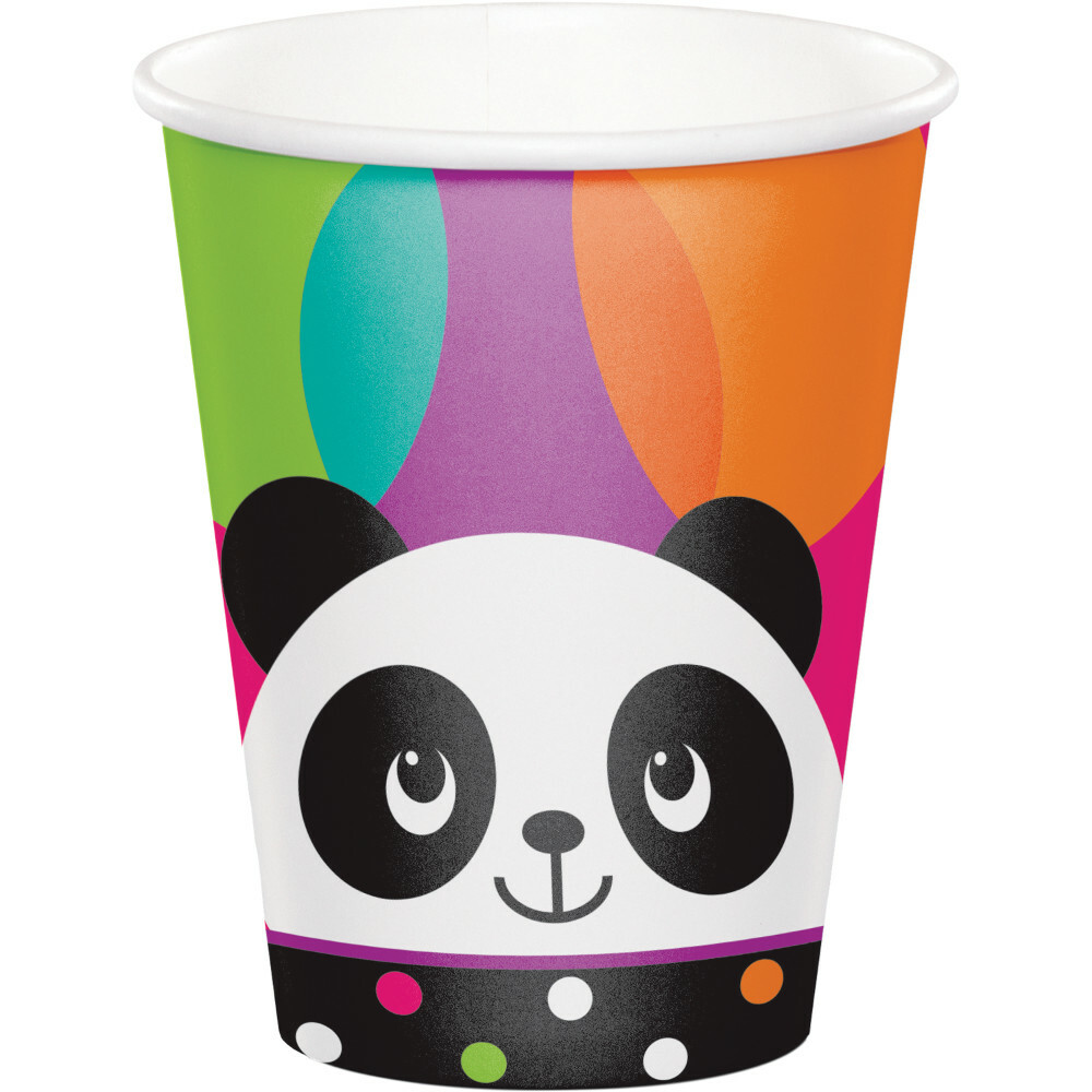 Panda-Monium Paper Cups (Pack of 8)