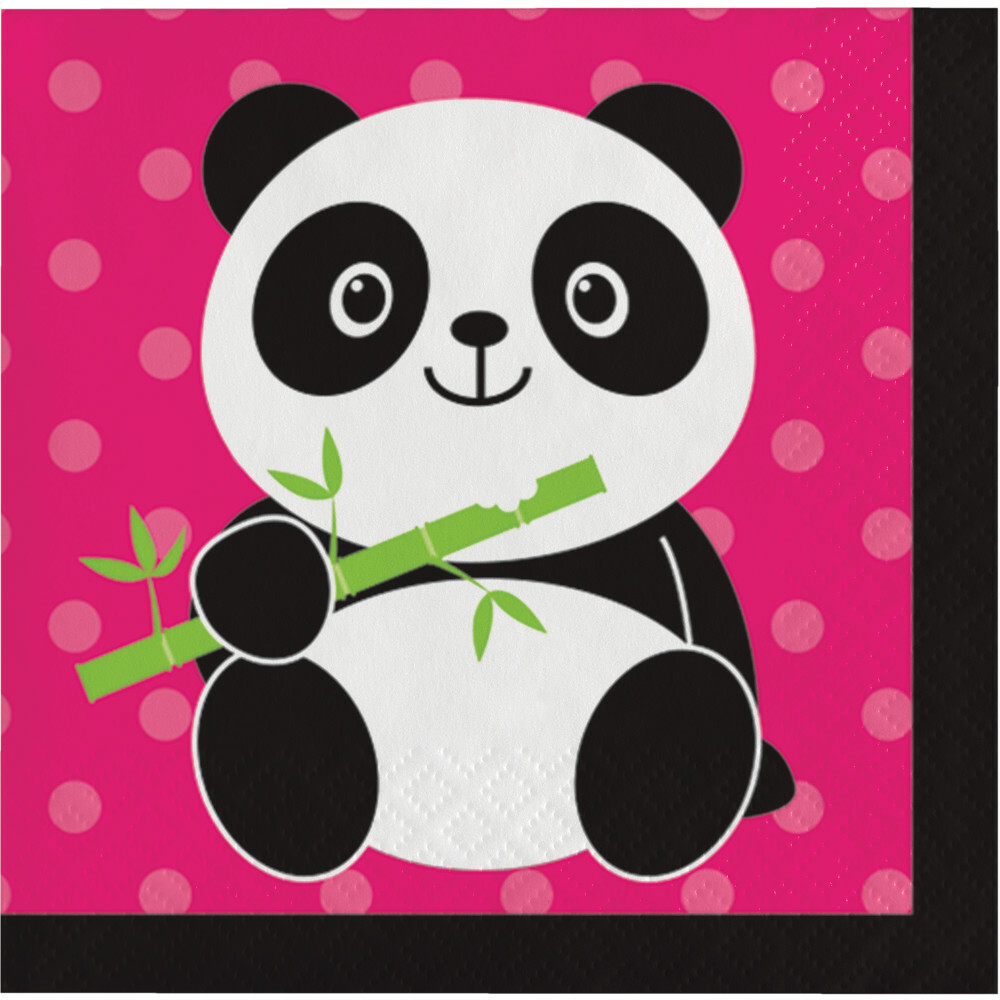 Panda-Monium Small Napkins / Serviettes (Pack of 16)
