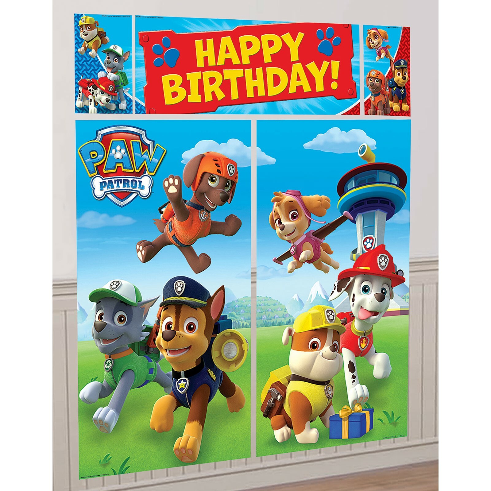 Paw Patrol Wall Decorating Kit Paw Patrol Boys and Girls Birthday